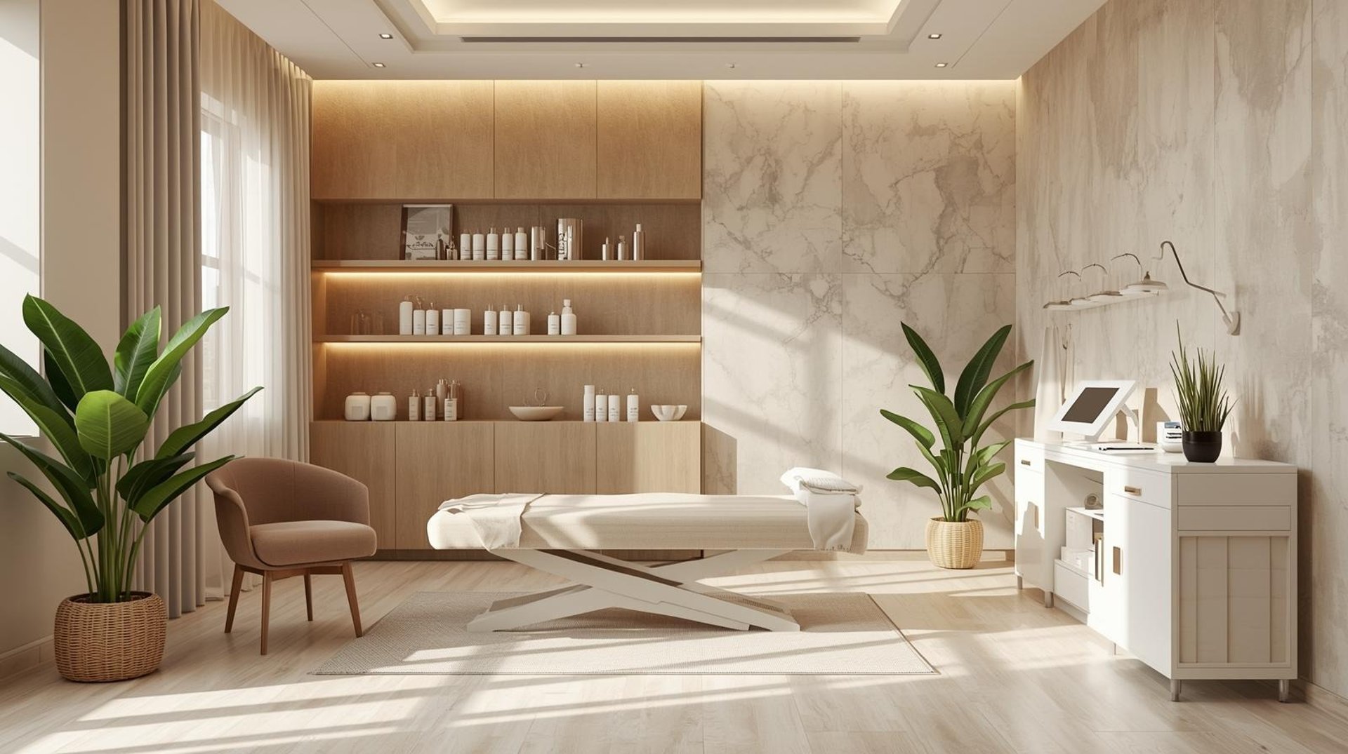 woman peeking over green leaf plant taken at daytime