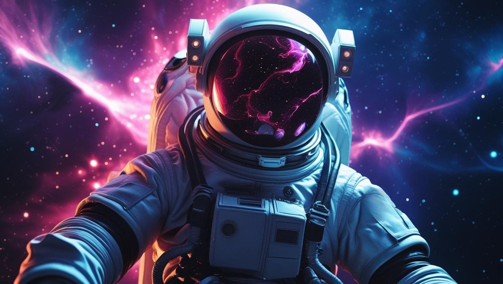 a person wearing a space suit