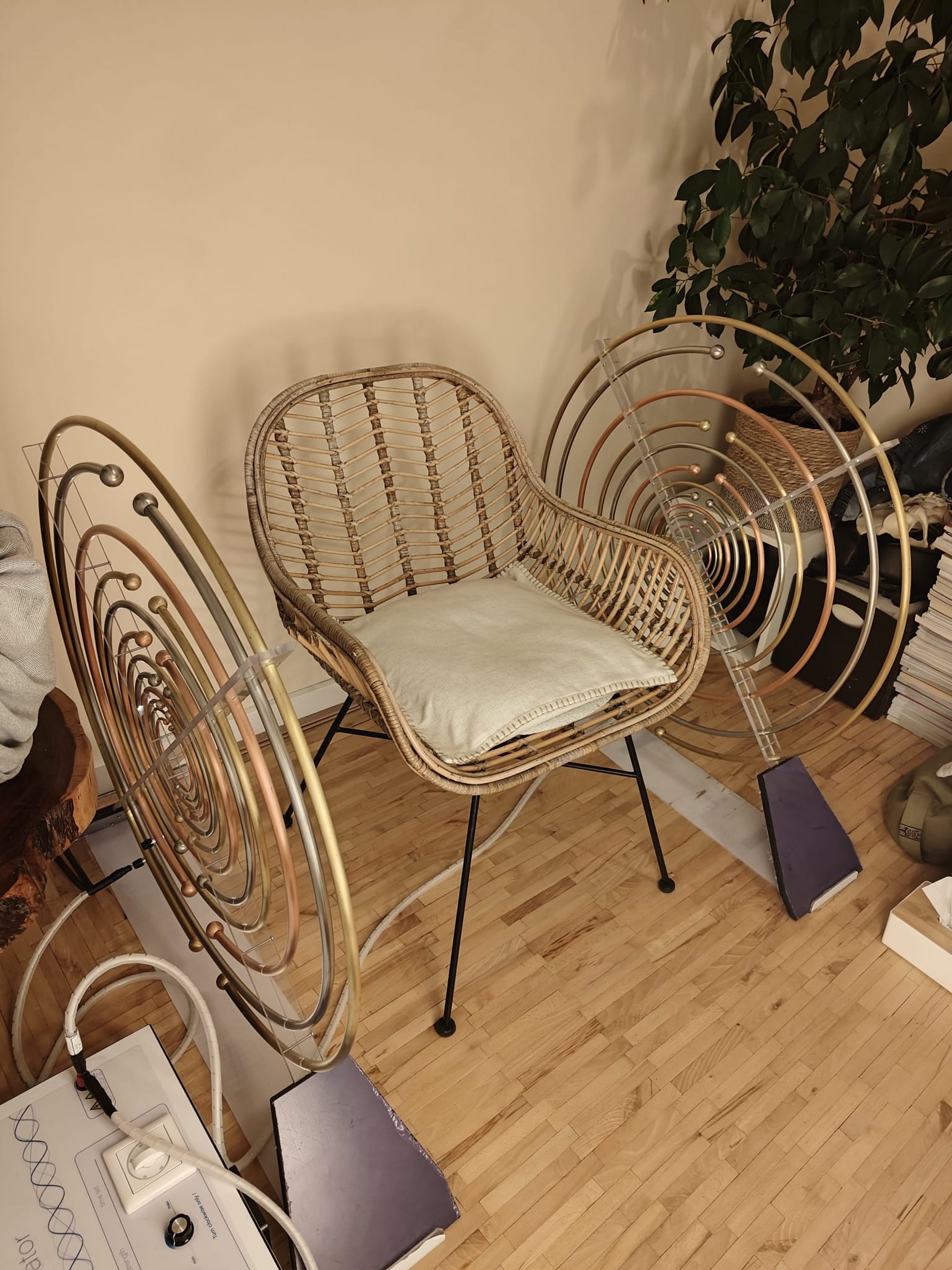 black blue and yellow textile