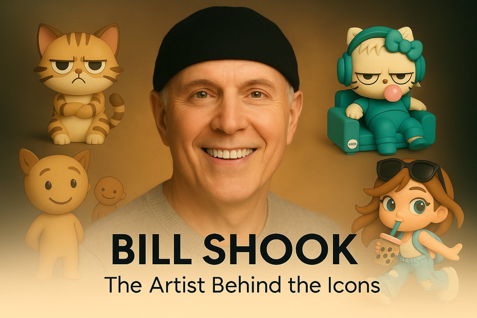 Bill Shook art toys cards