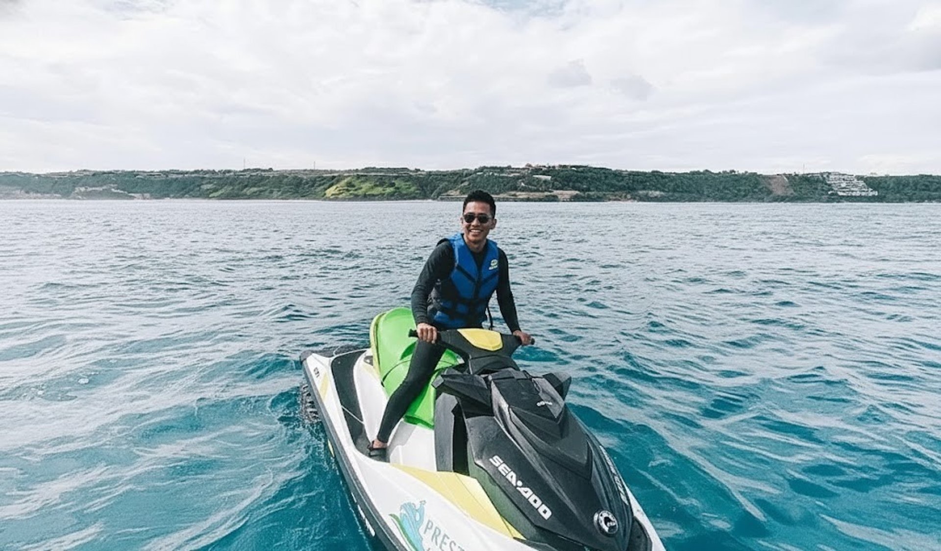 Off-road vehicle against a beautiful sunset.