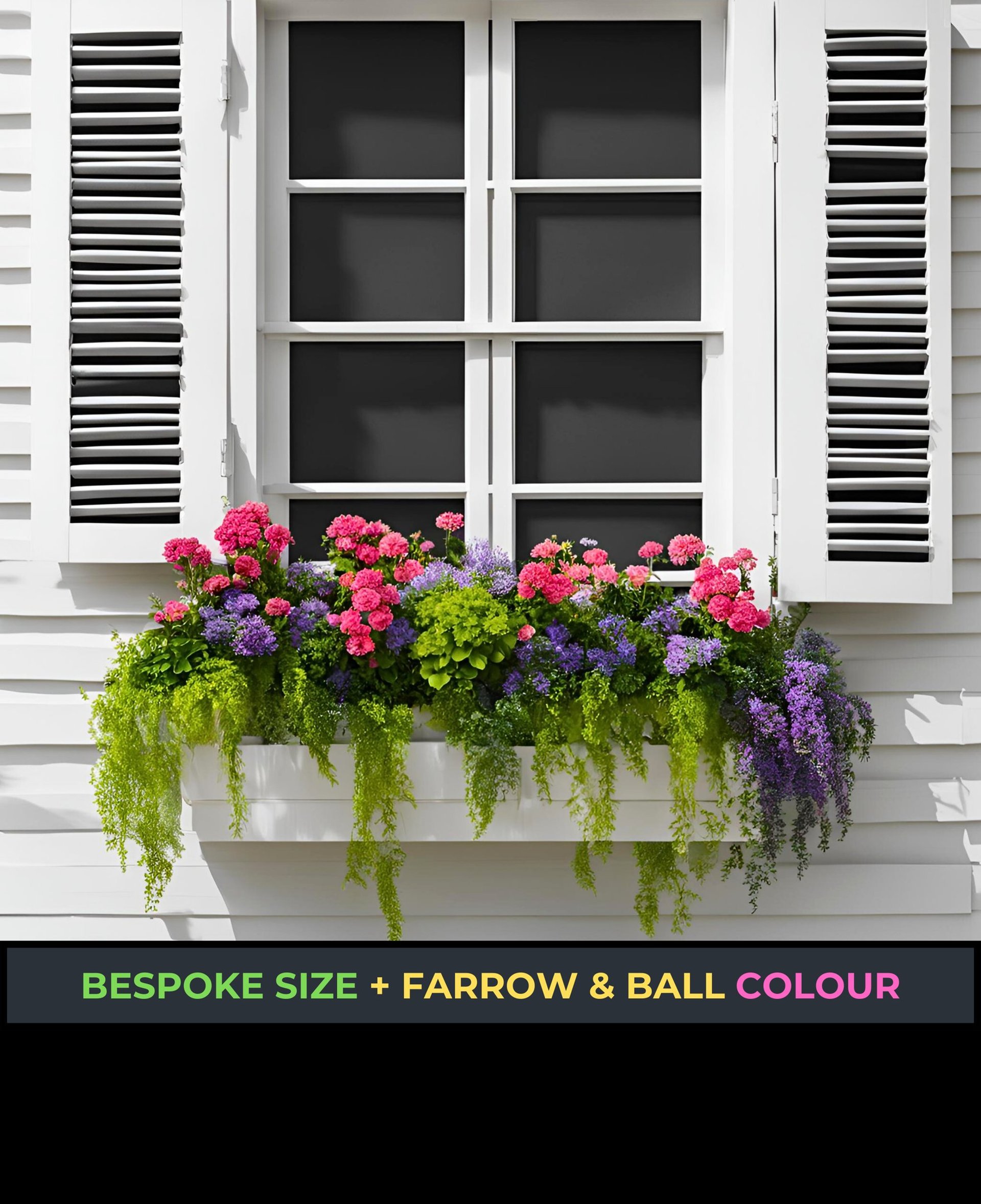 wooden planter box handmade solid quality UK plant pot custom size