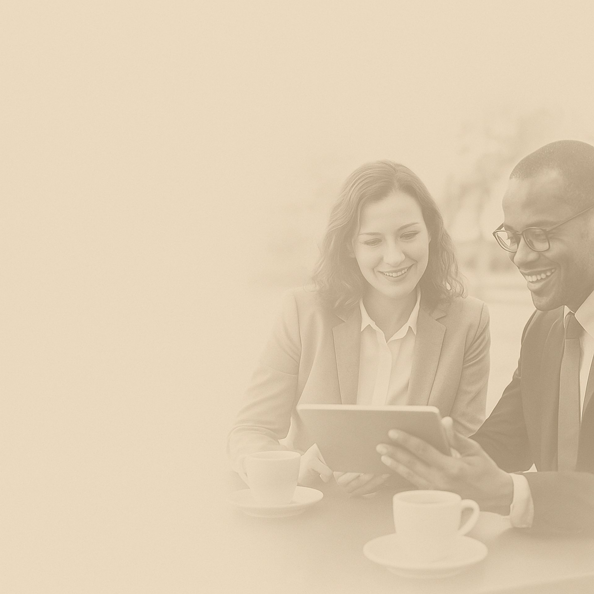 Create a website section background image for a consulting firm, sized exactly 1344 x 768 pixels. The background should be a