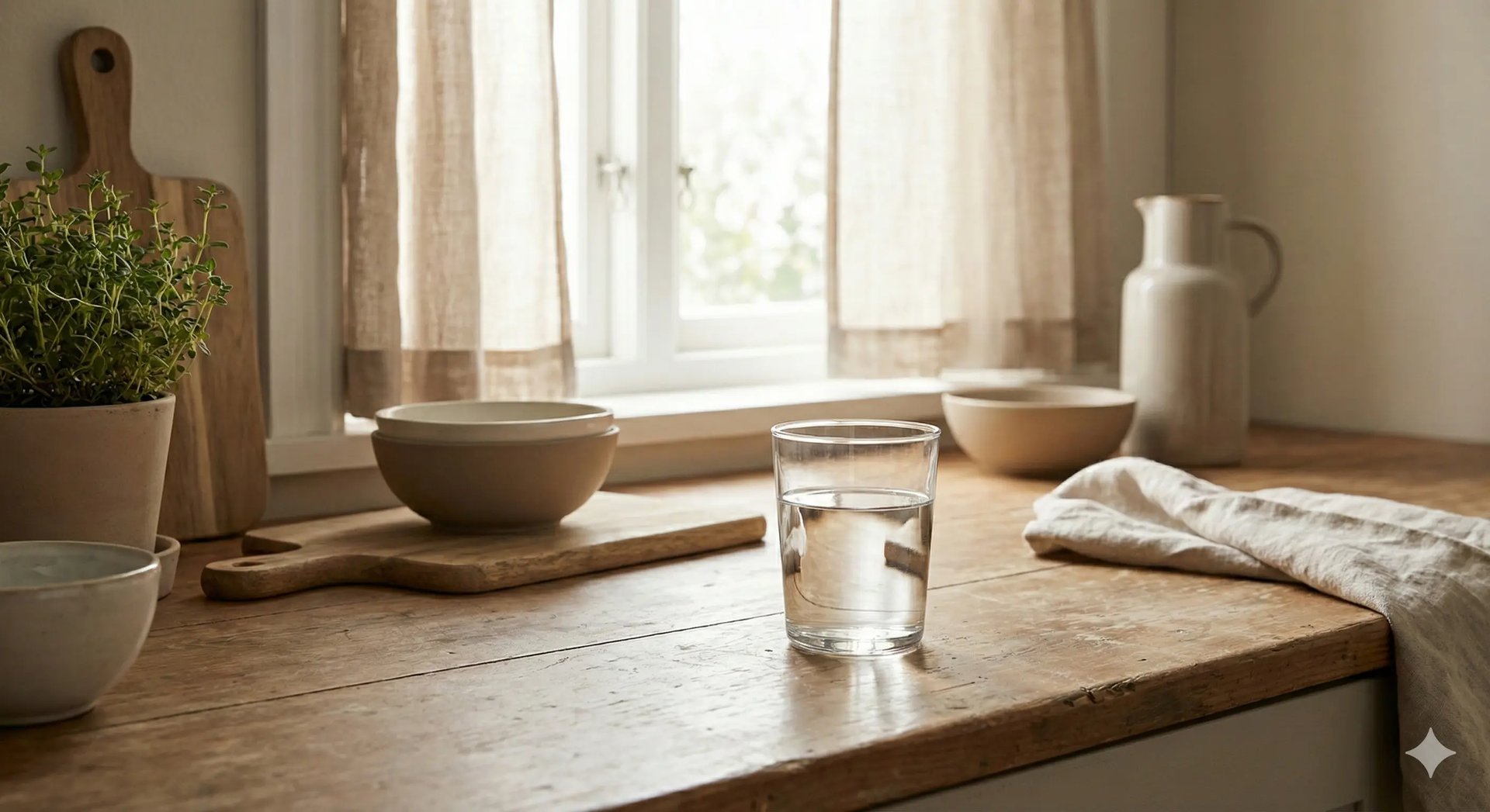 Clean drinking water ready for everyday preparedness at home