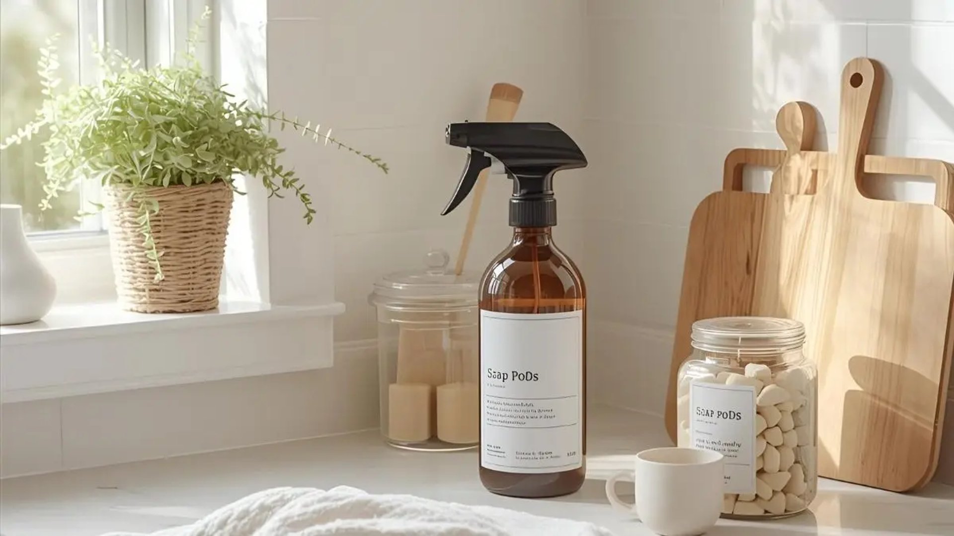 USA-made non-toxic cleaners and supplements.