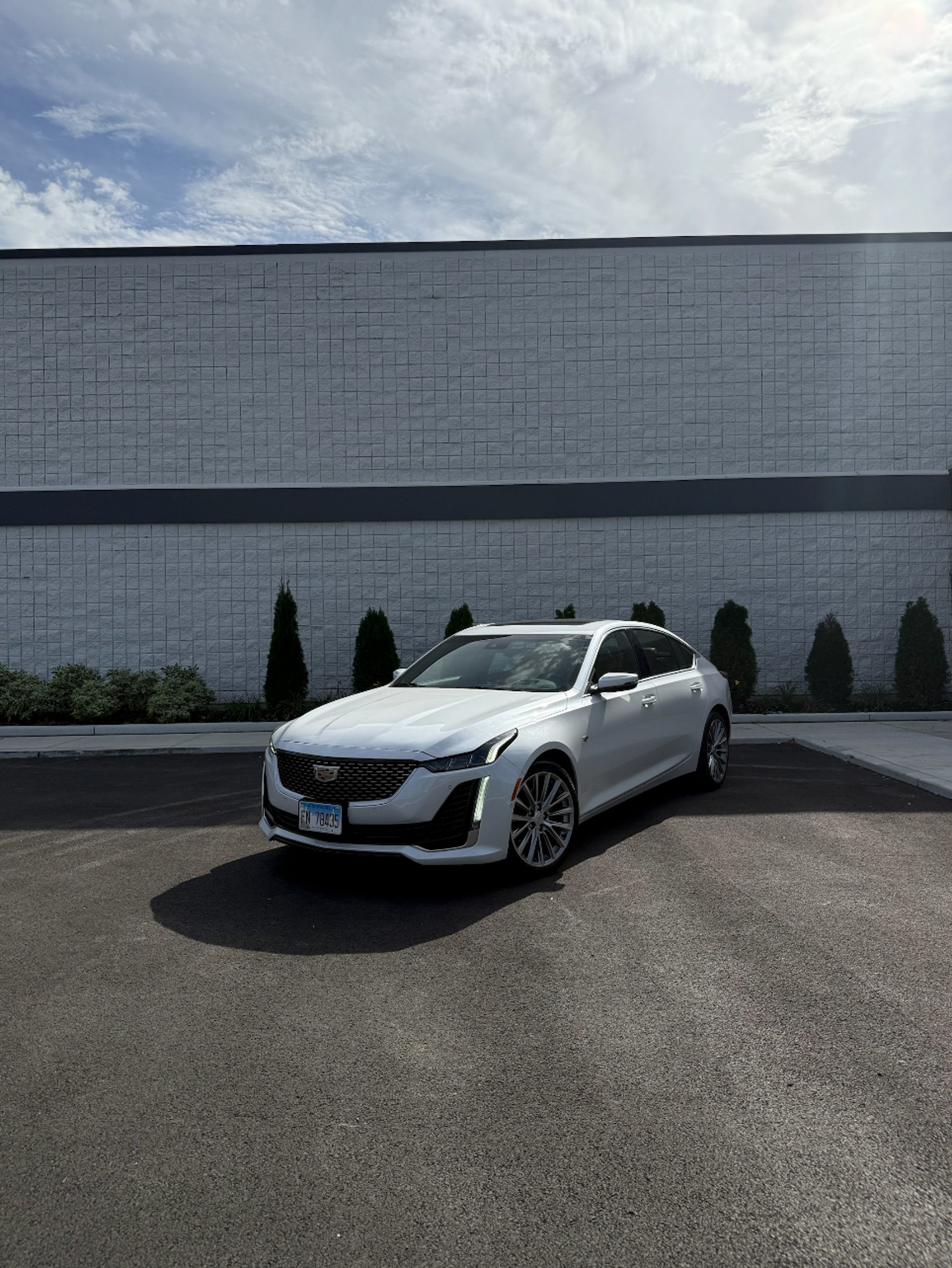 The BMW logo on a dark surface.