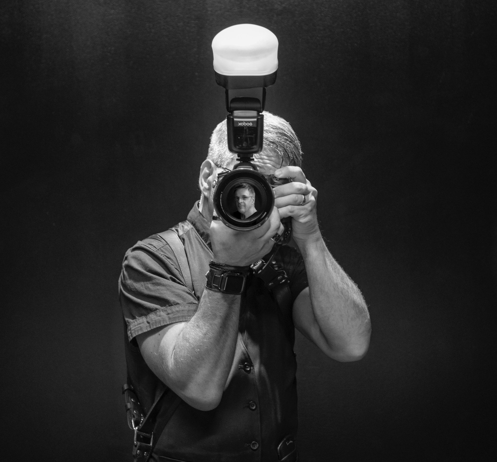 an abstract photo of a curved building with a blue sky in the background