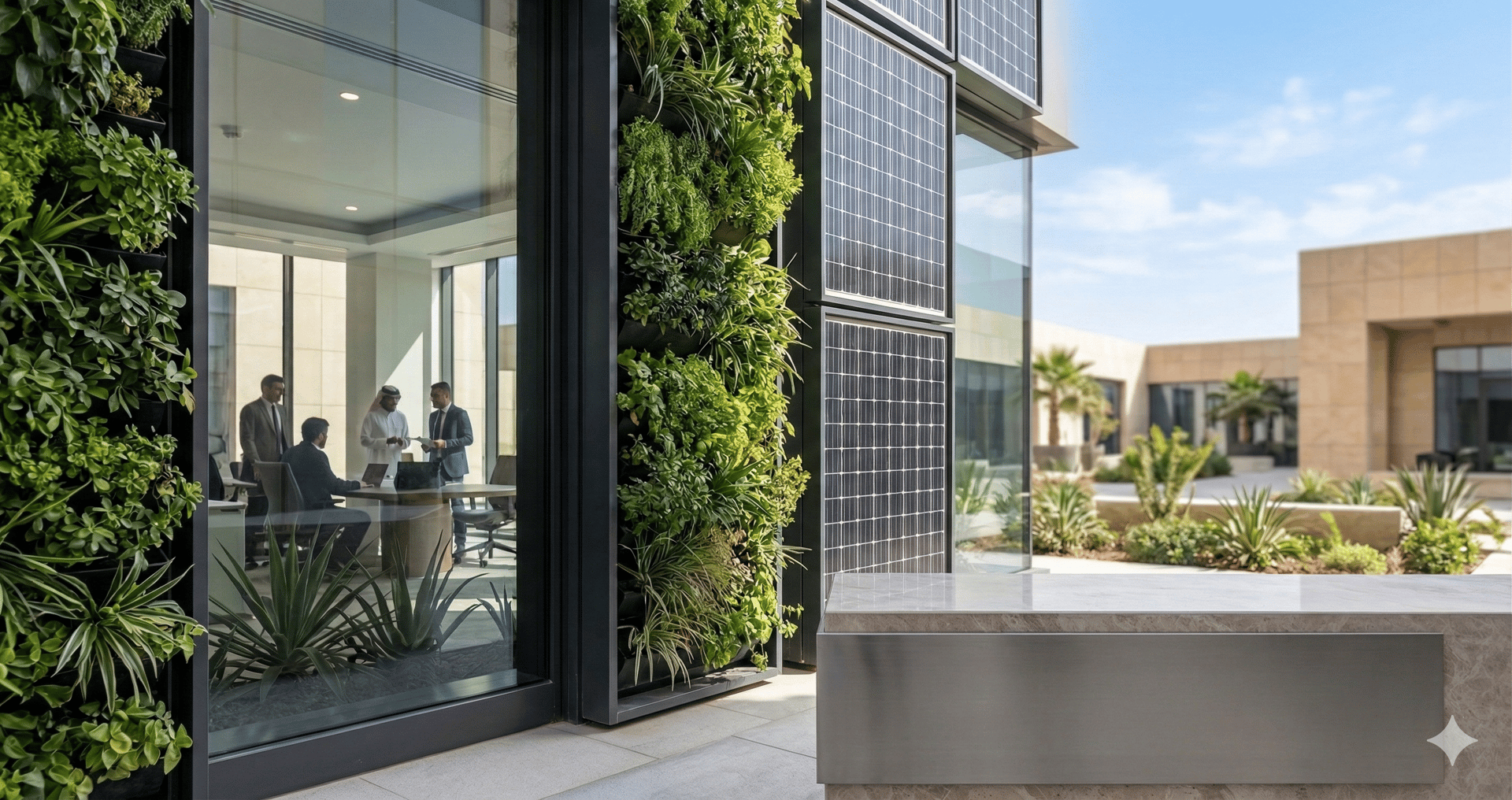 an abstract photo of a curved building with a blue sky in the background