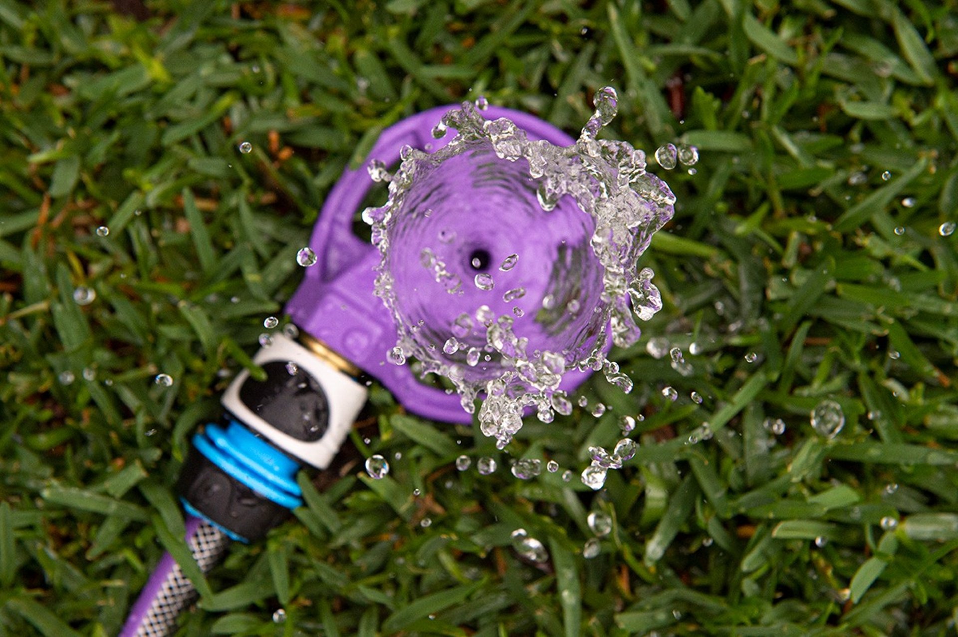 A pipe laying in the middle of a field