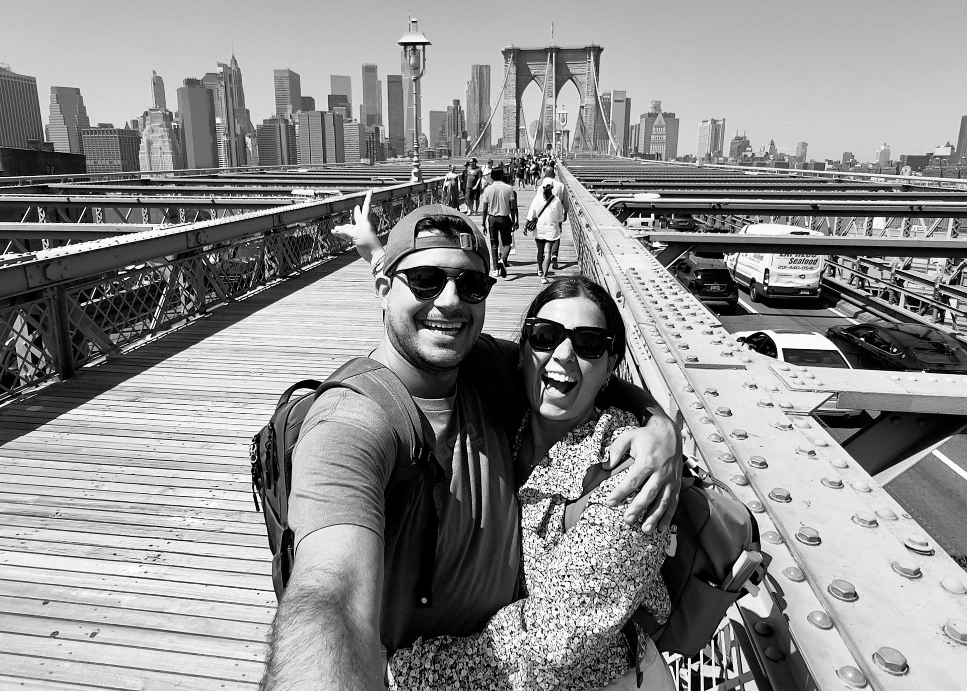 an abstract photo of a curved building with a blue sky in the background