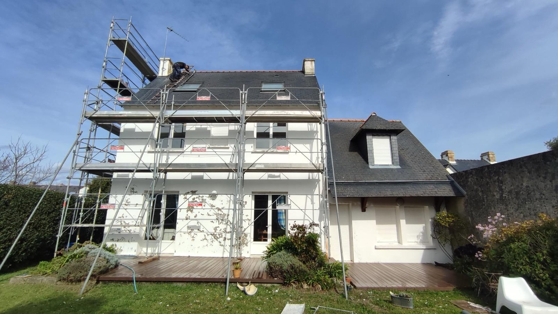 a close-up of a roof