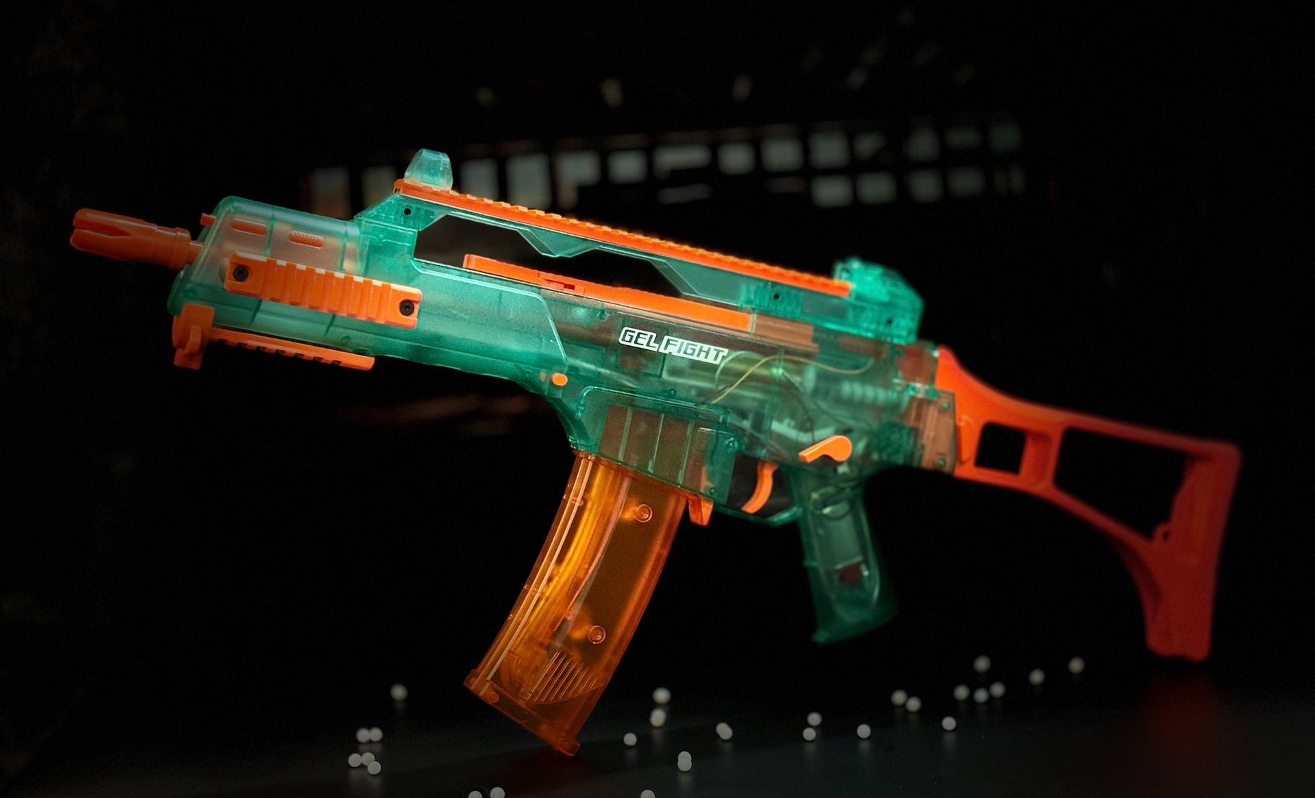 an abstract photo of a curved building with a blue sky in the background