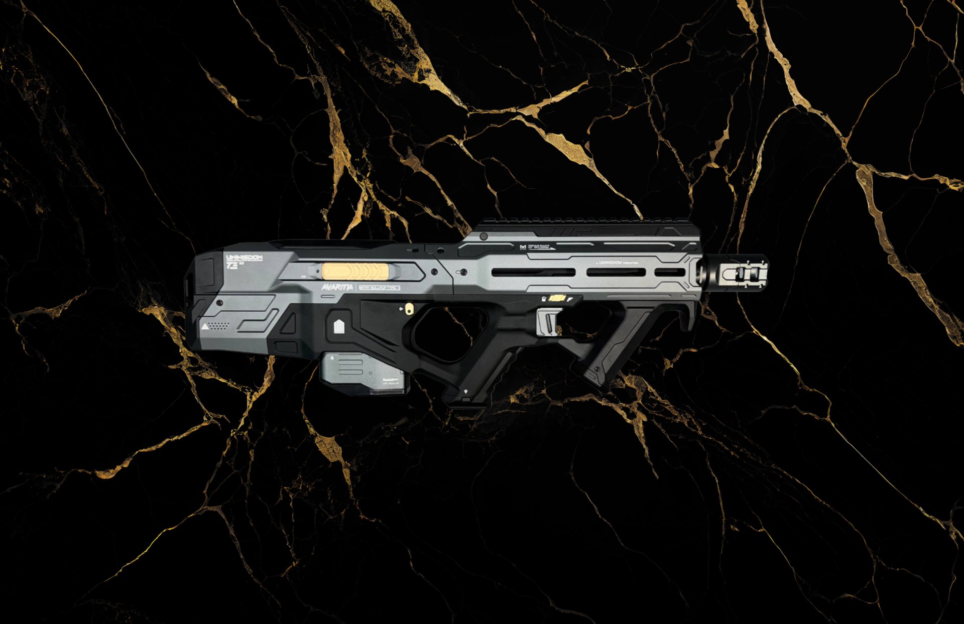 an abstract photo of a curved building with a blue sky in the background