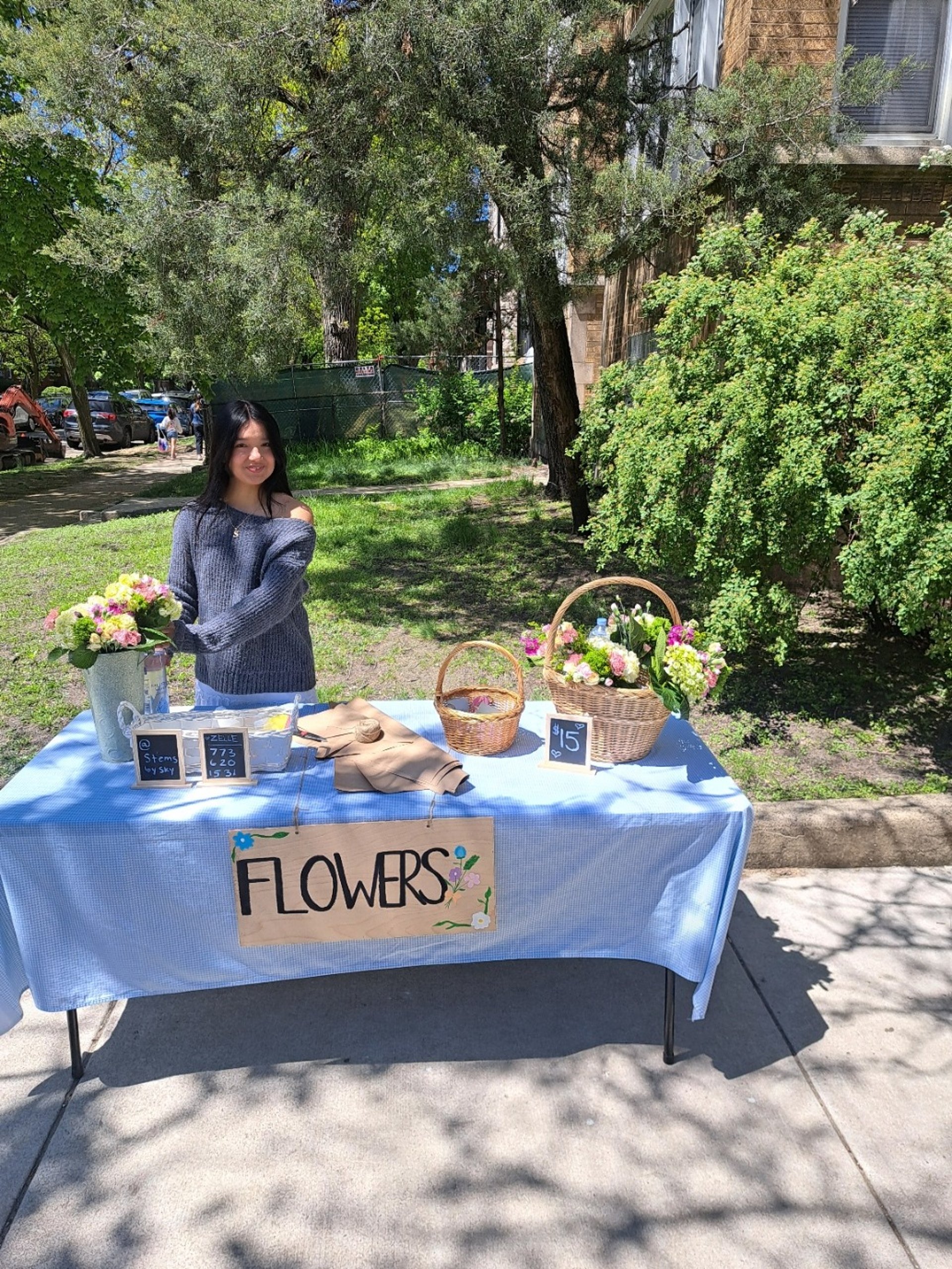 person holding bouquet of flowers