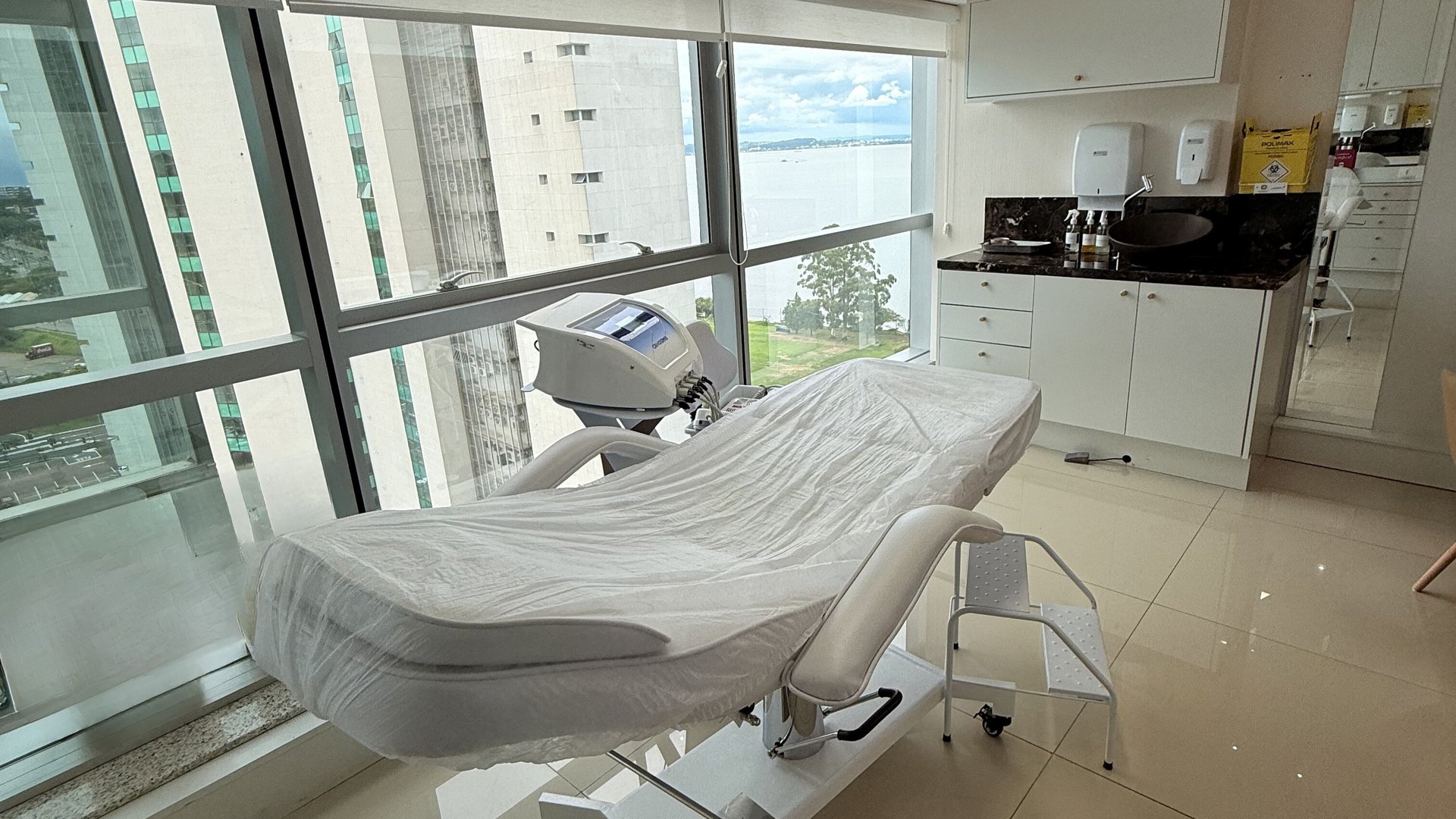 woman wearing yellow long-sleeved dress under white clouds and blue sky during daytime