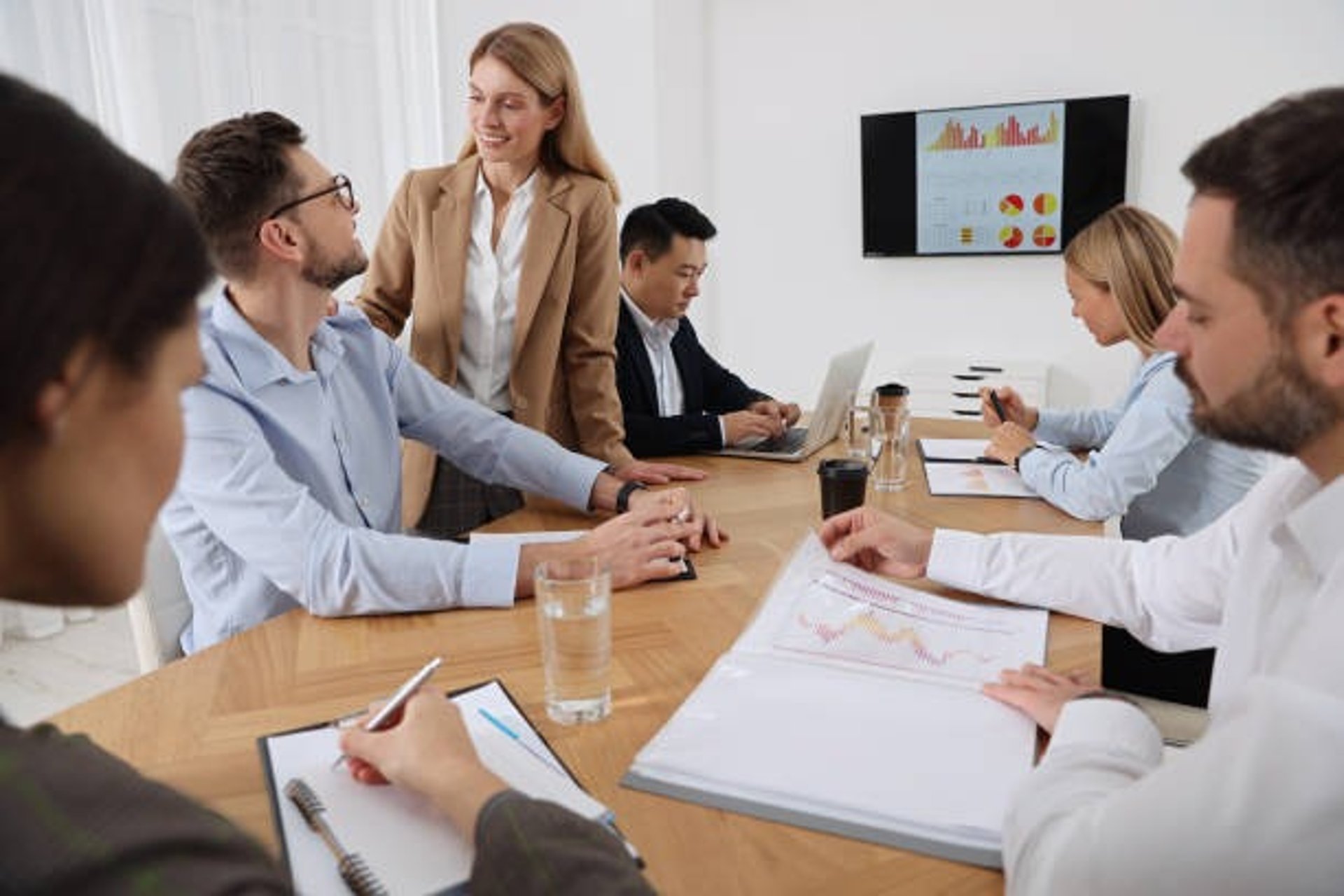 people meeting in room