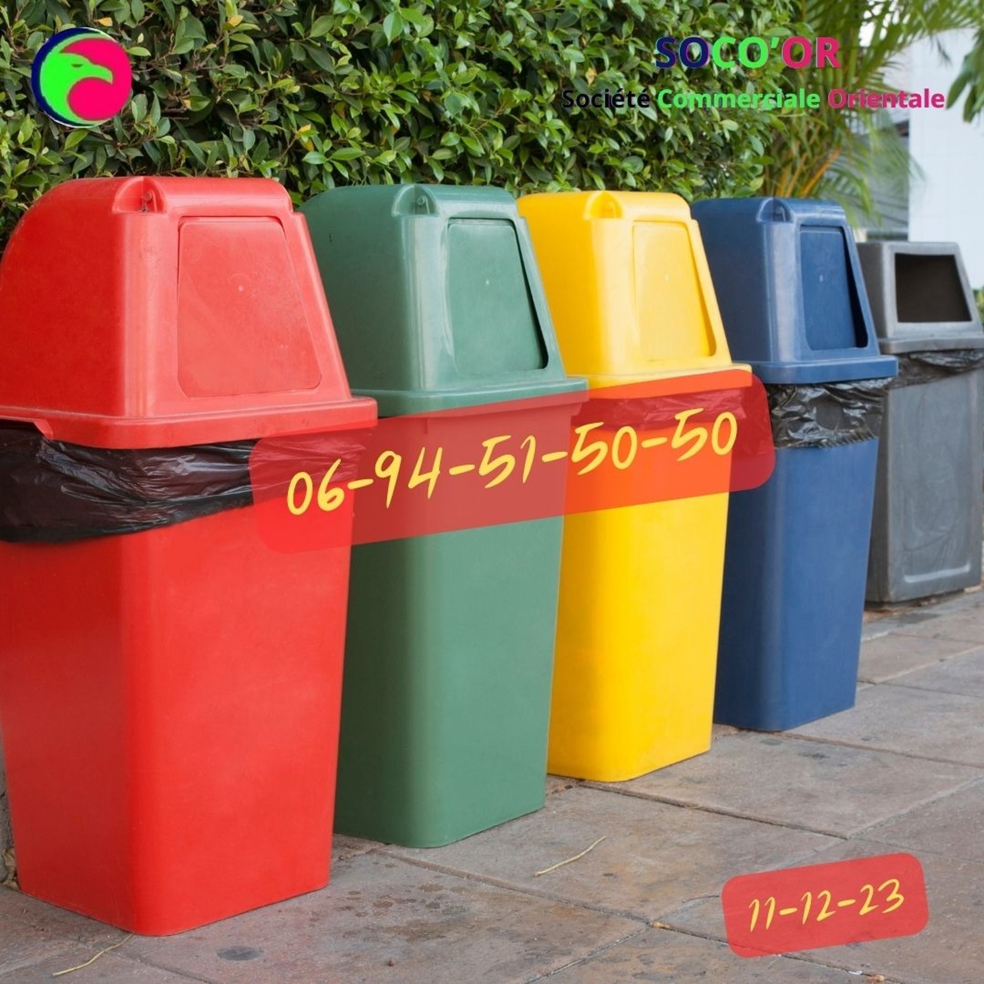 Poubelle plastique Maroc