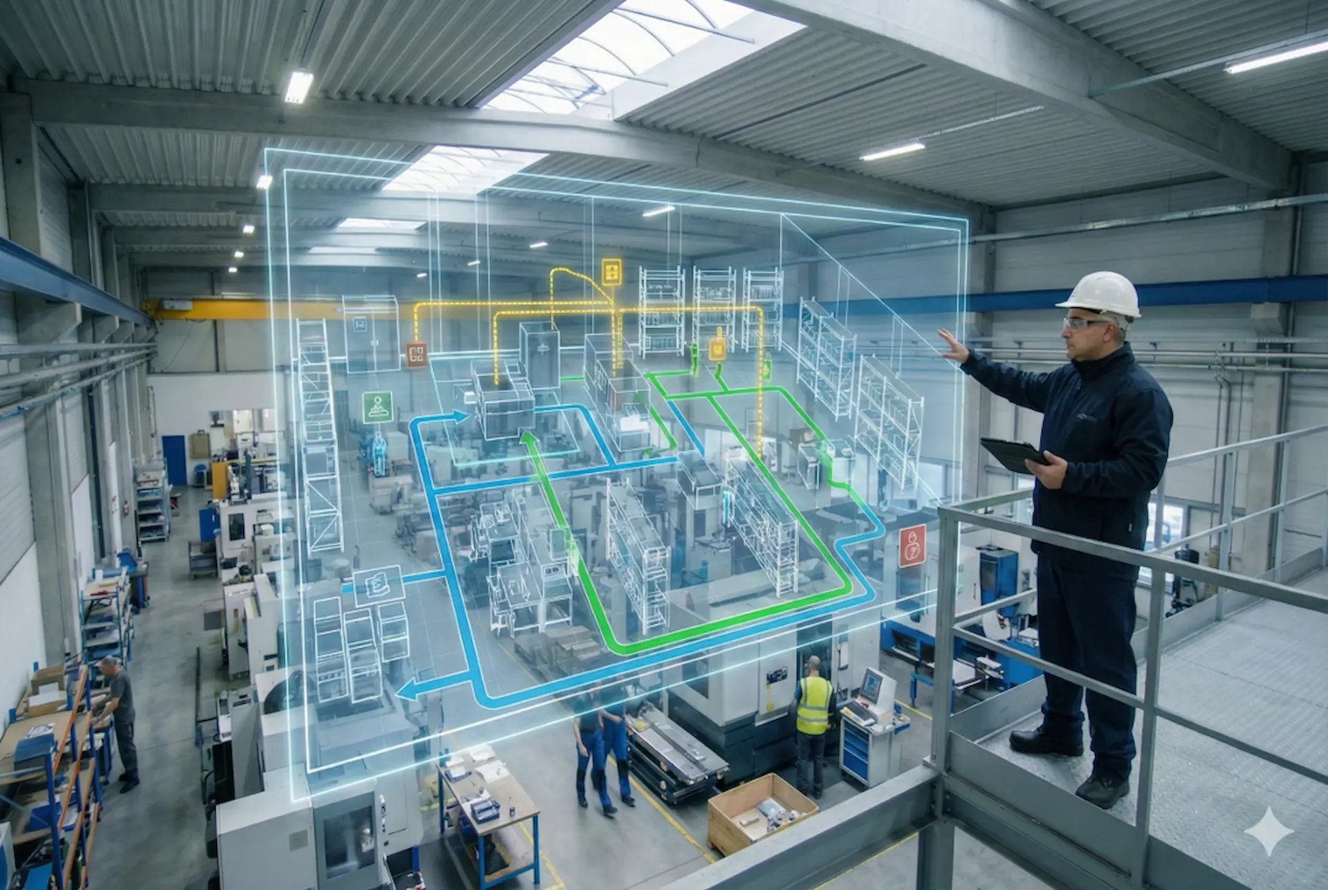 Arquitectura organizacional y gestión visual en planta para delegar decisiones y profesionalizar el plantel operativo.