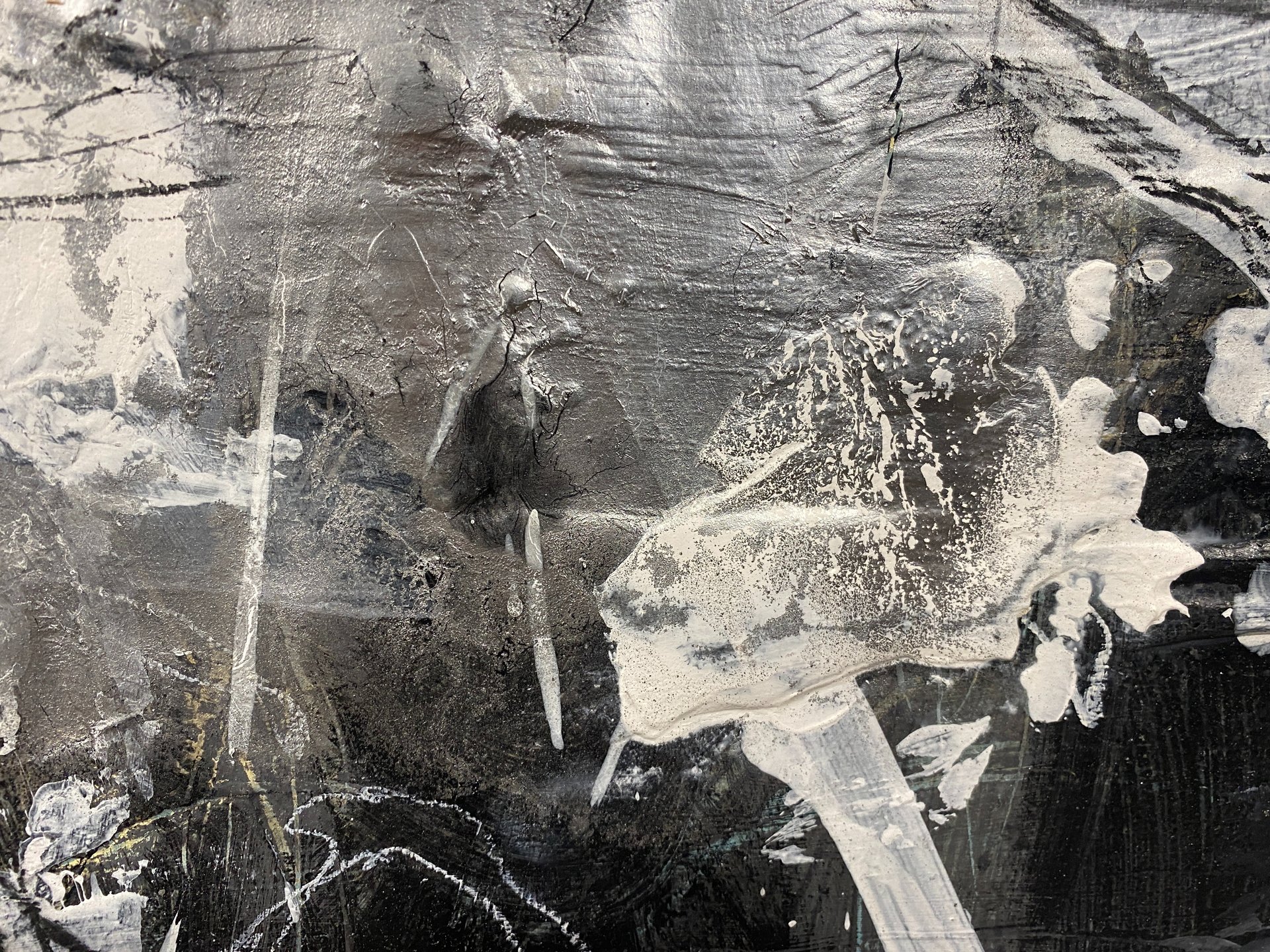 an abstract photo of a curved building with a blue sky in the background