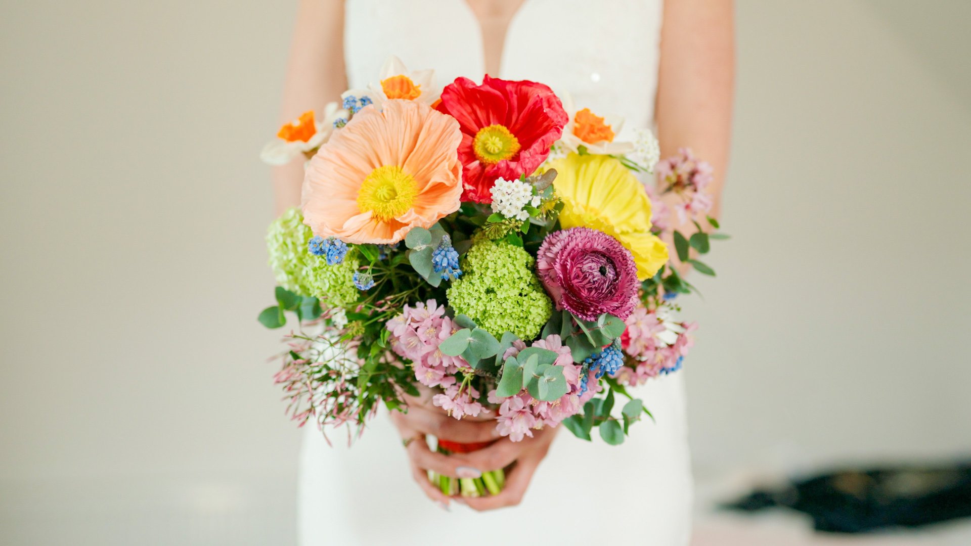 an abstract photo of a curved building with a blue sky in the background