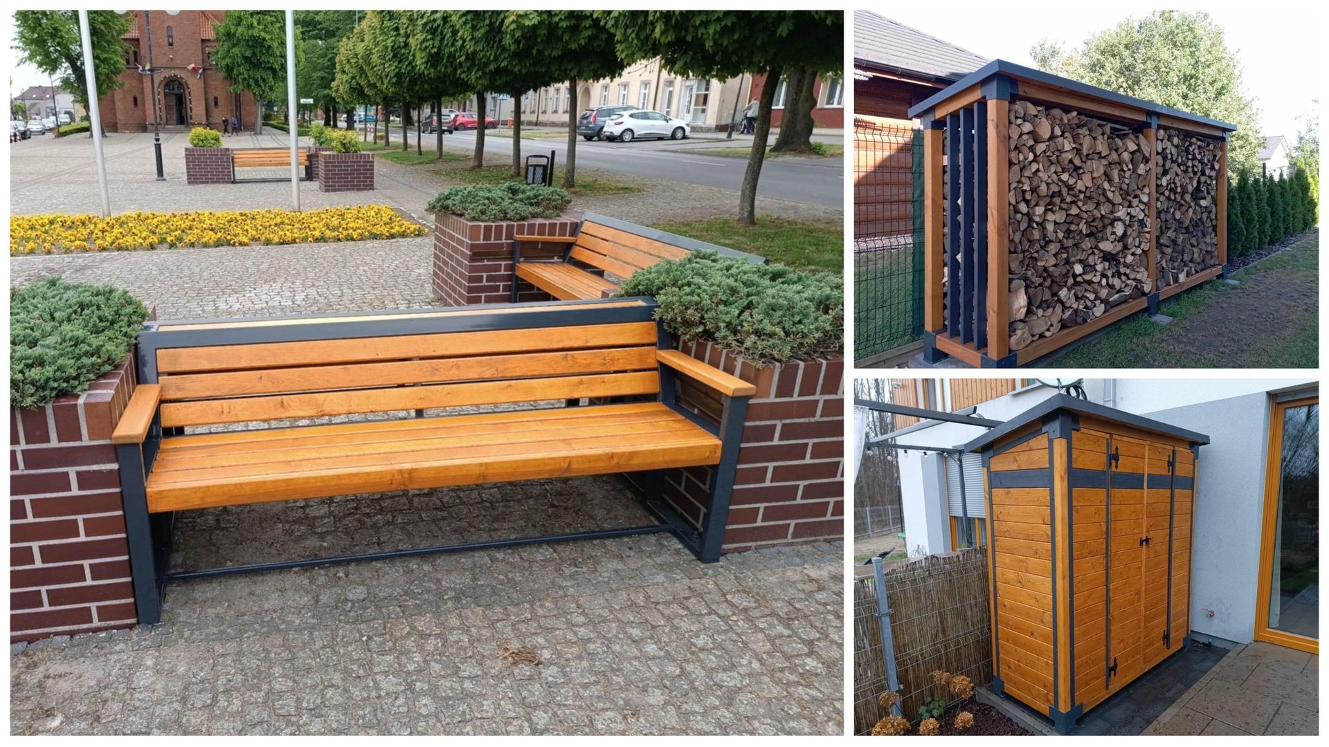 black and brown leather padded tub sofa