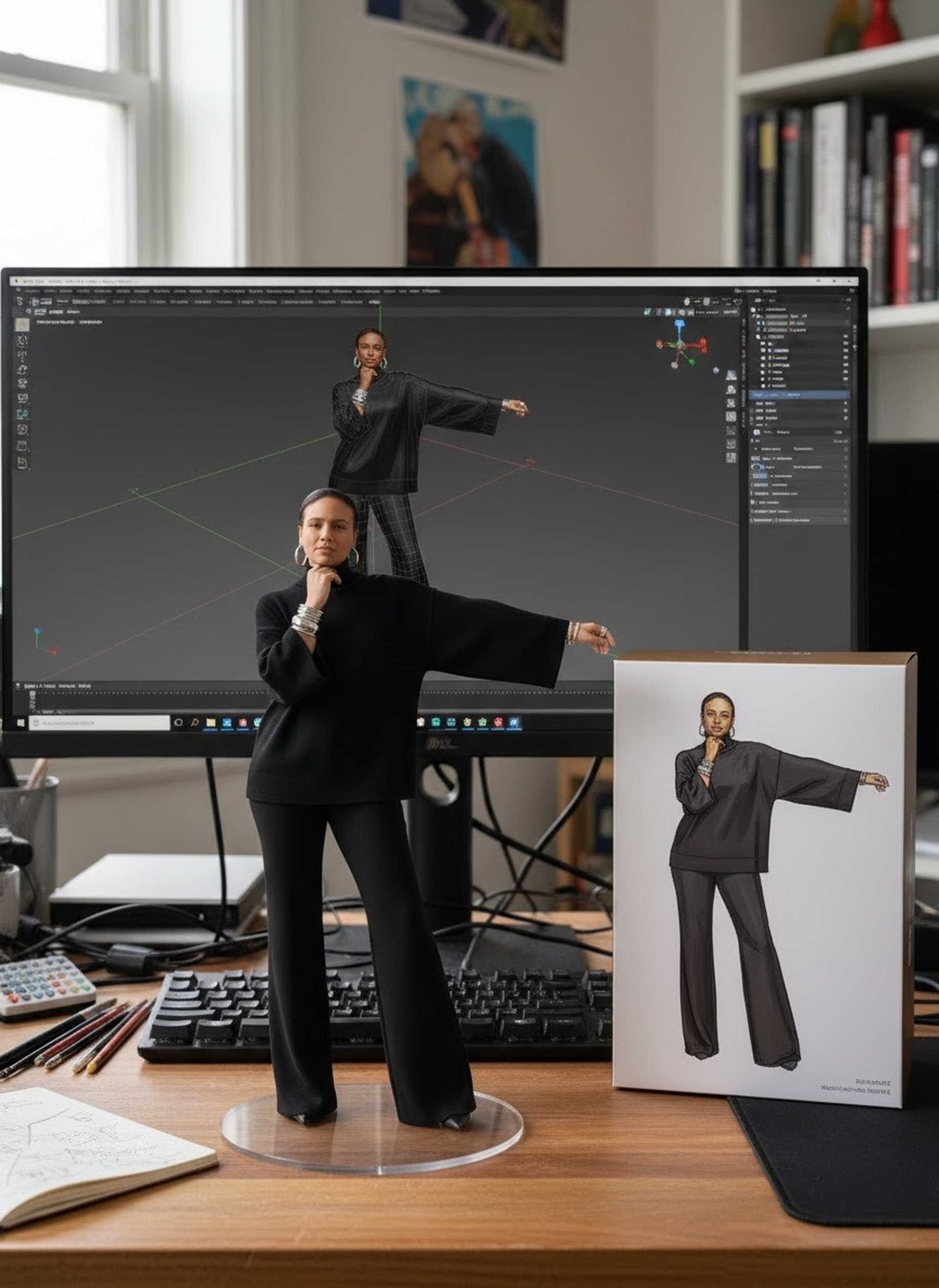 woman holding dried flower