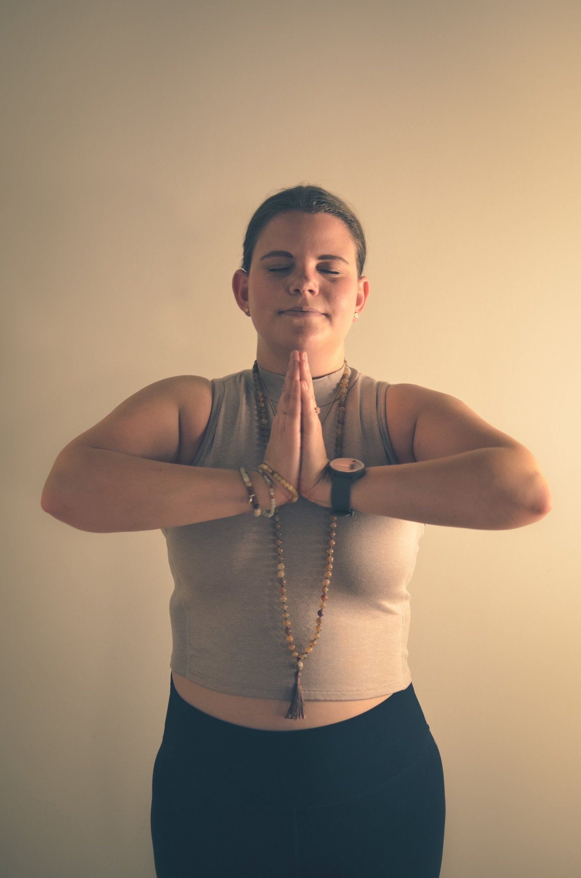 woman performing yoga