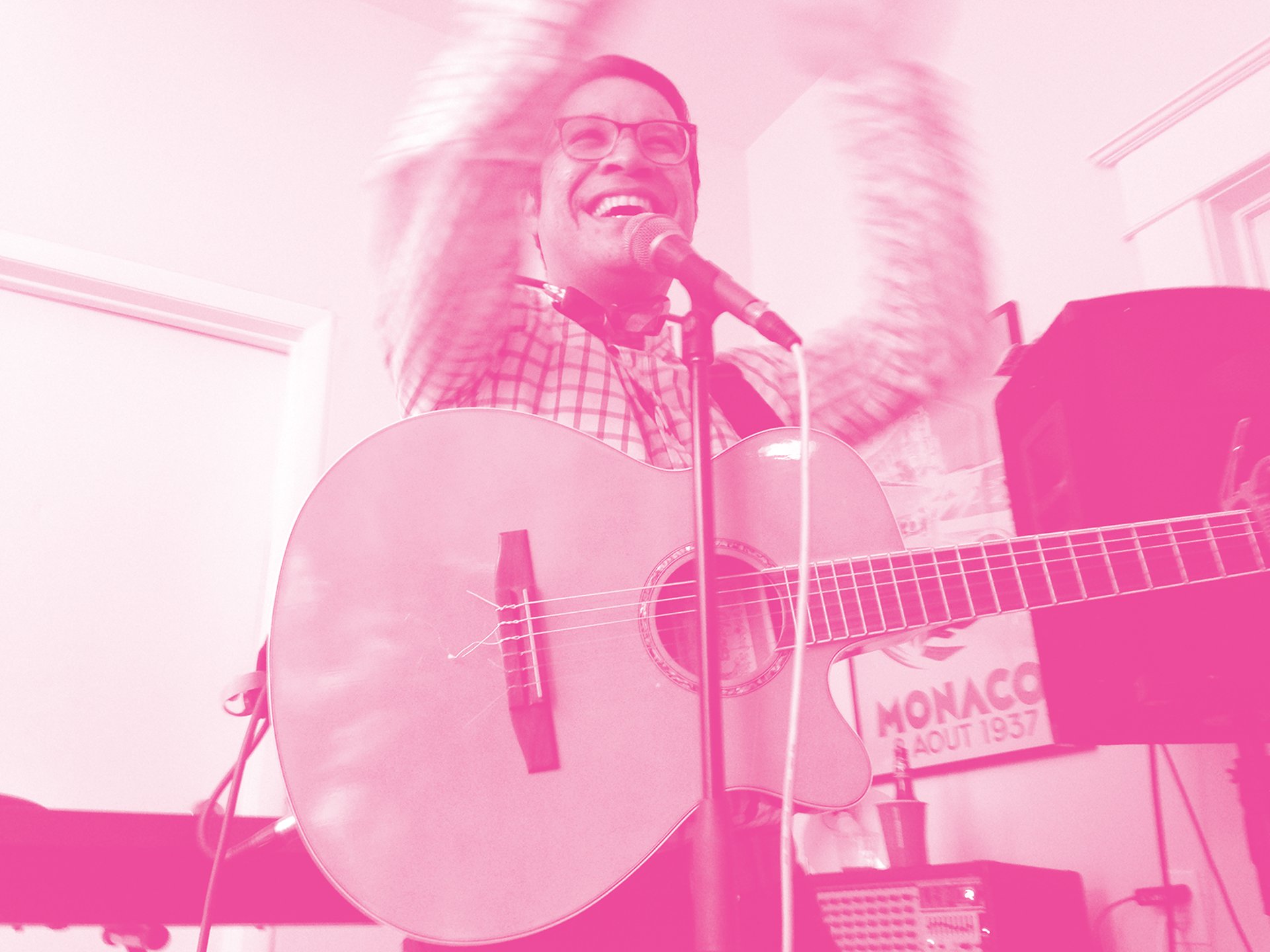 Antonio playing a show at The Baylor House in Austin, TX during SXSW