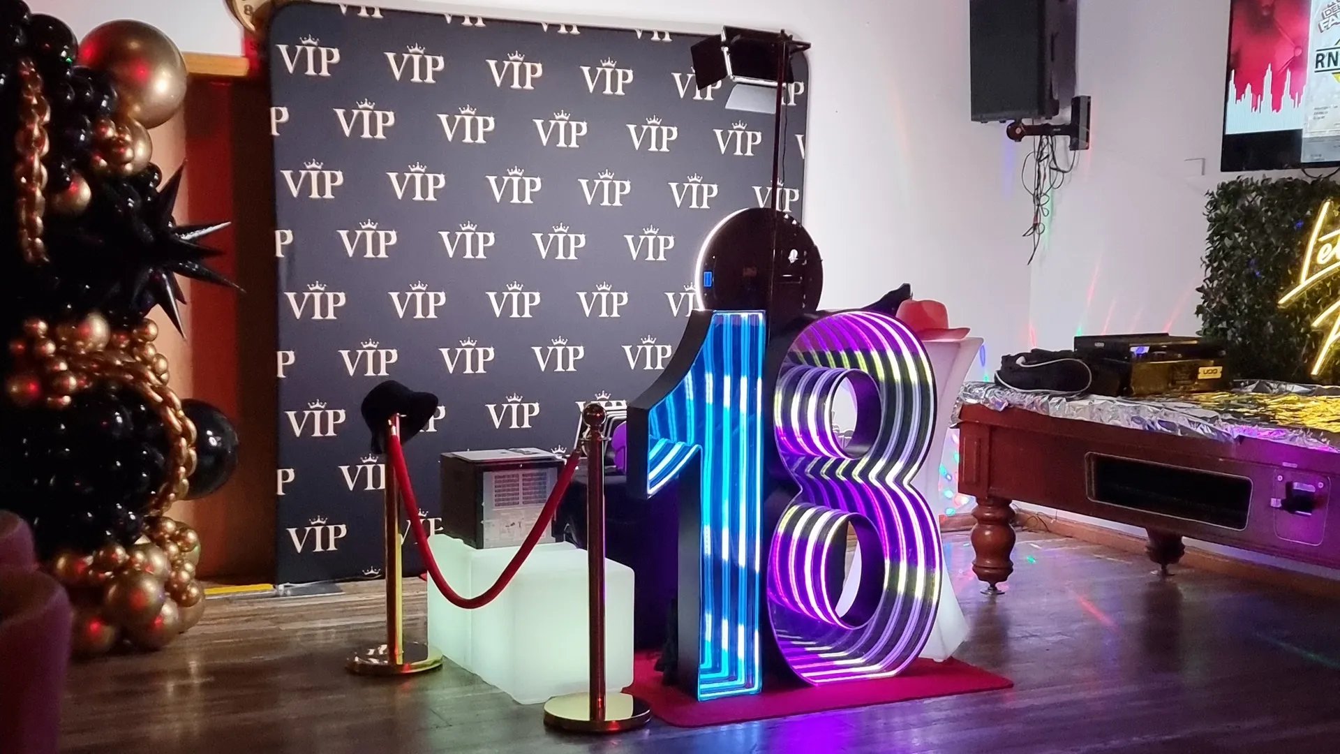 Photo Booth setup at a Birthday Party in Redlandbay, Redlands - party hire by SweetAz Co.