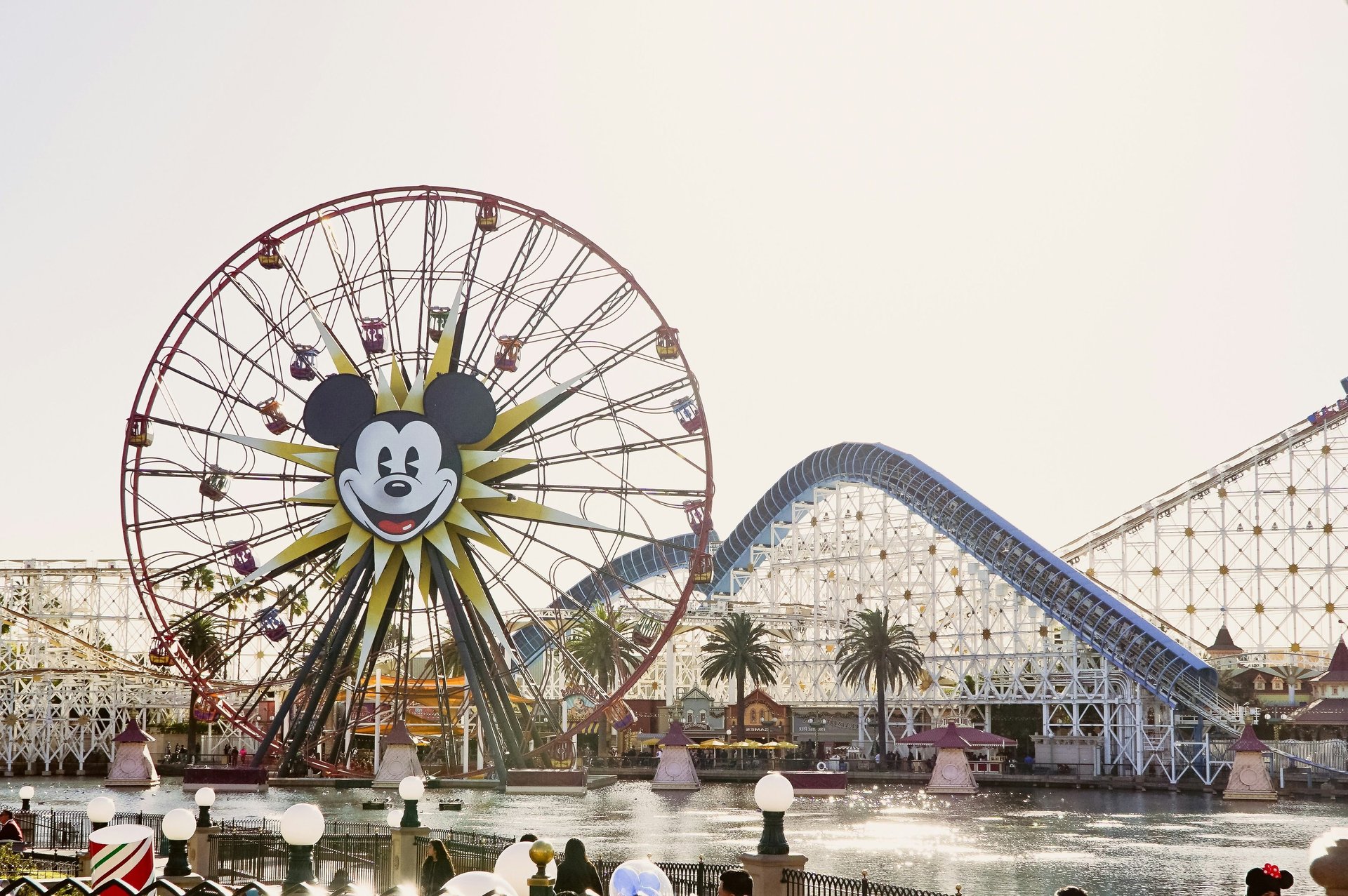 white and blue castle