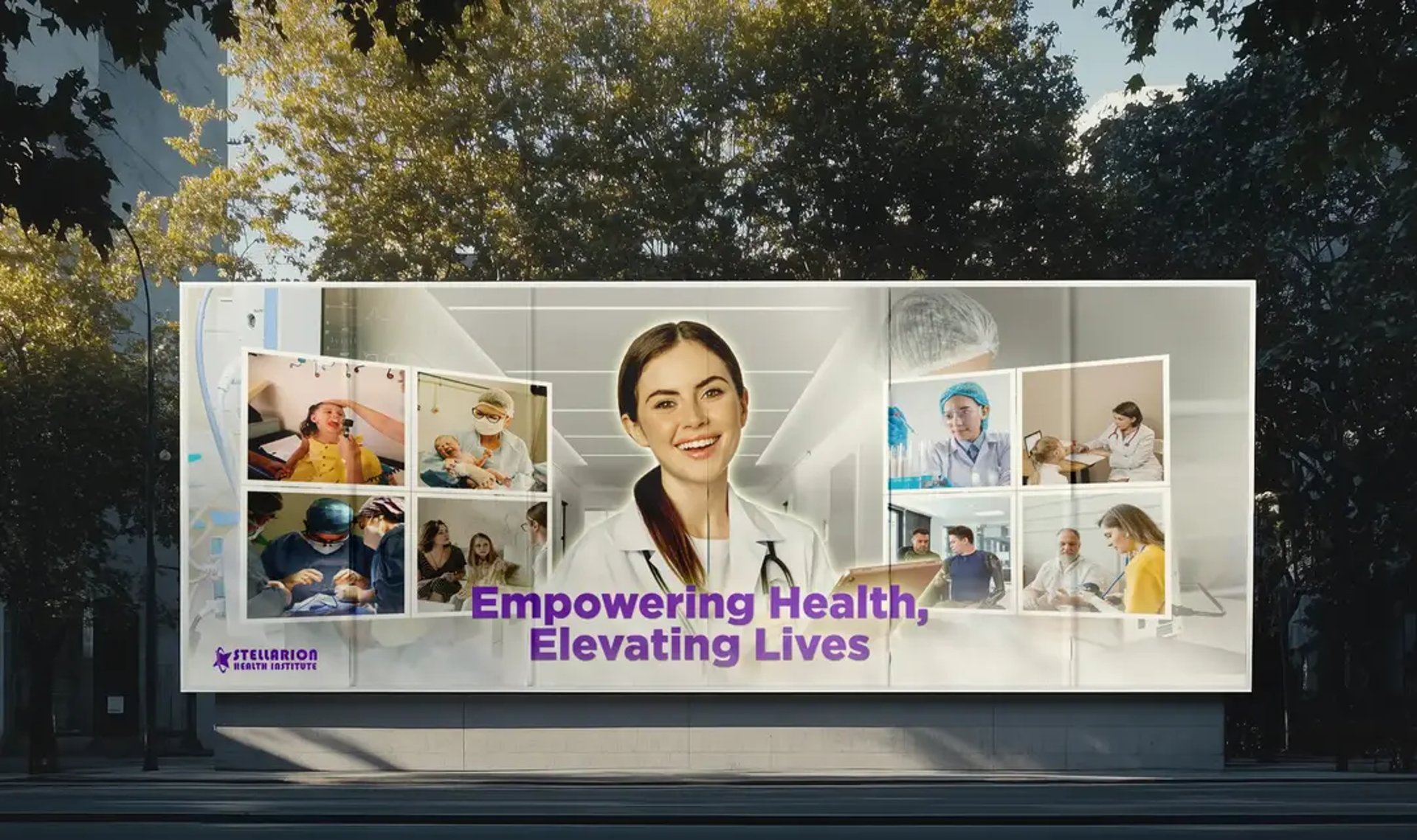 an abstract photo of a curved building with a blue sky in the background