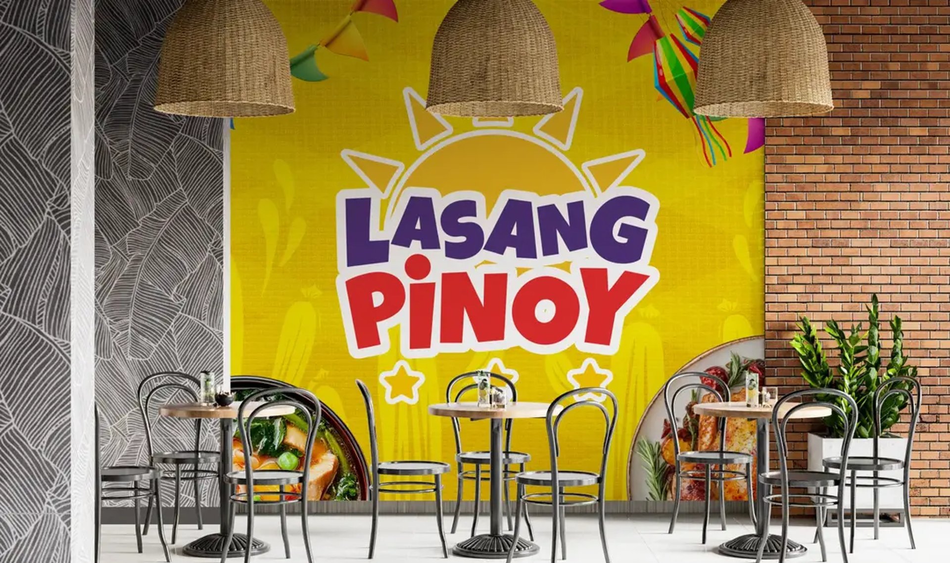 an abstract photo of a curved building with a blue sky in the background