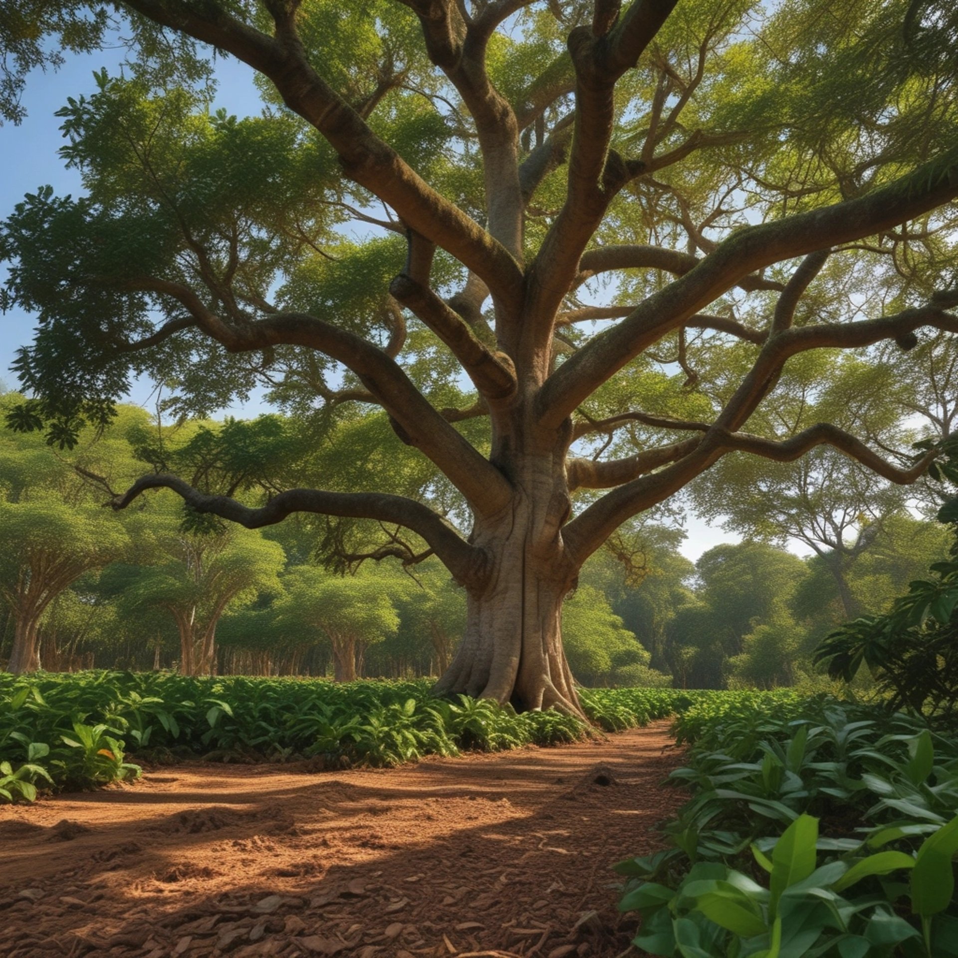 an abstract photo of a curved building with a blue sky in the background