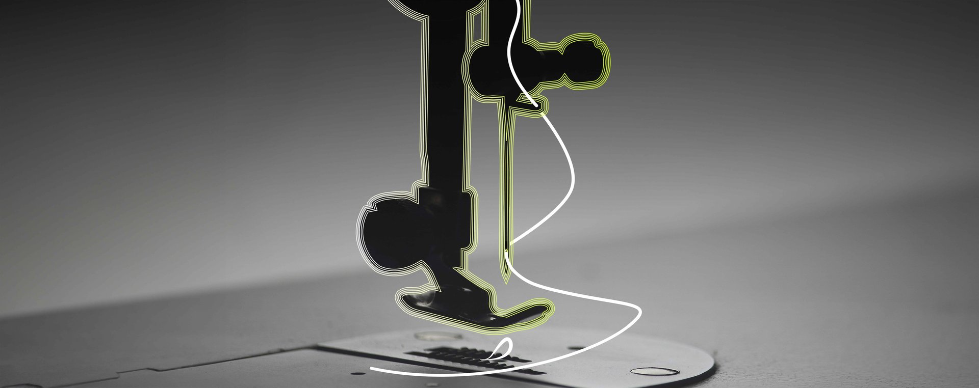 Sewing Machine Foot Header Illustration