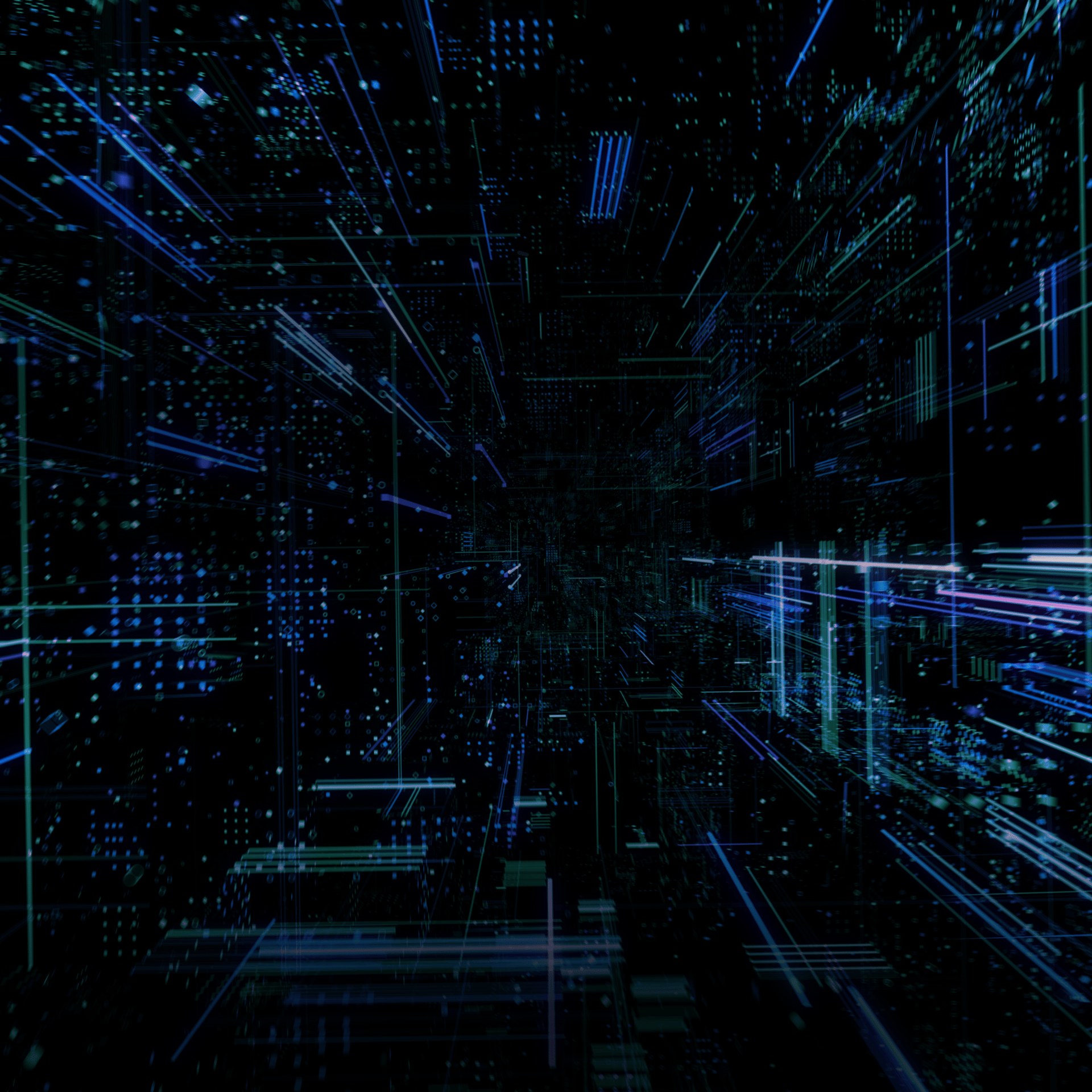 blue and black digital wallpaper