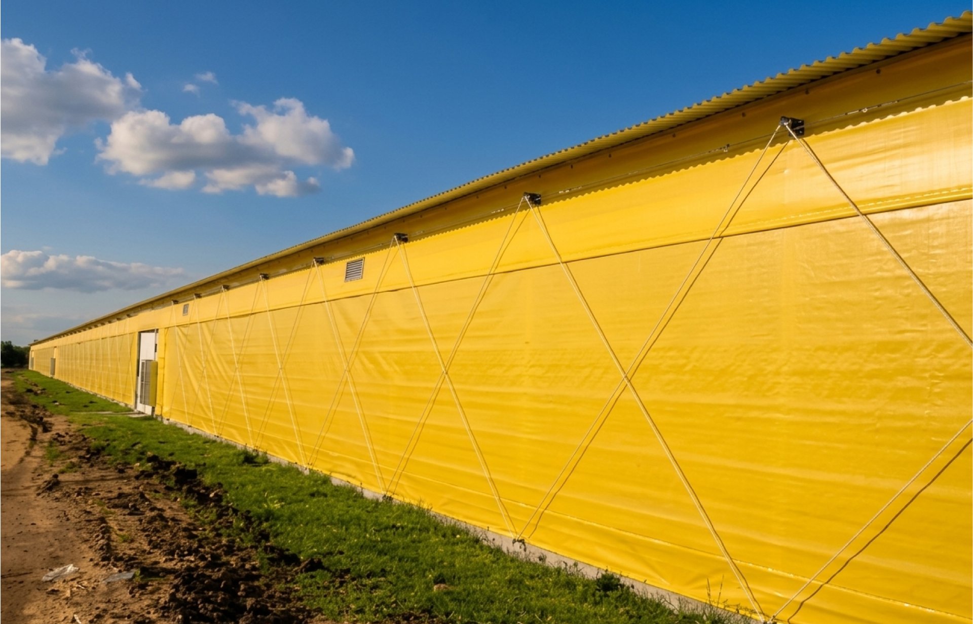 woman wearing yellow long-sleeved dress under white clouds and blue sky during daytime