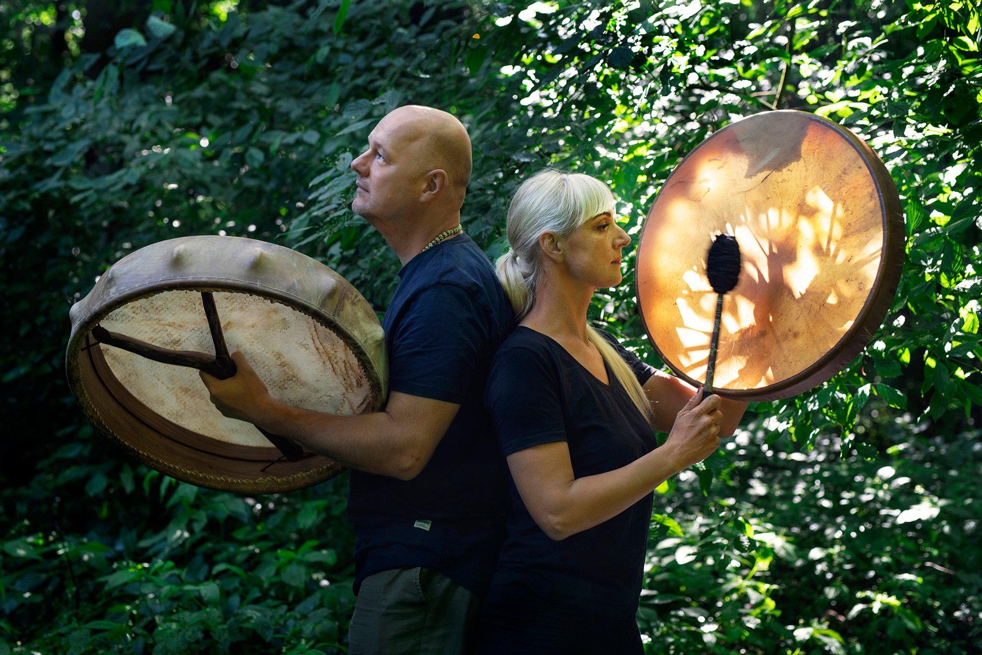 woman holding dried flower