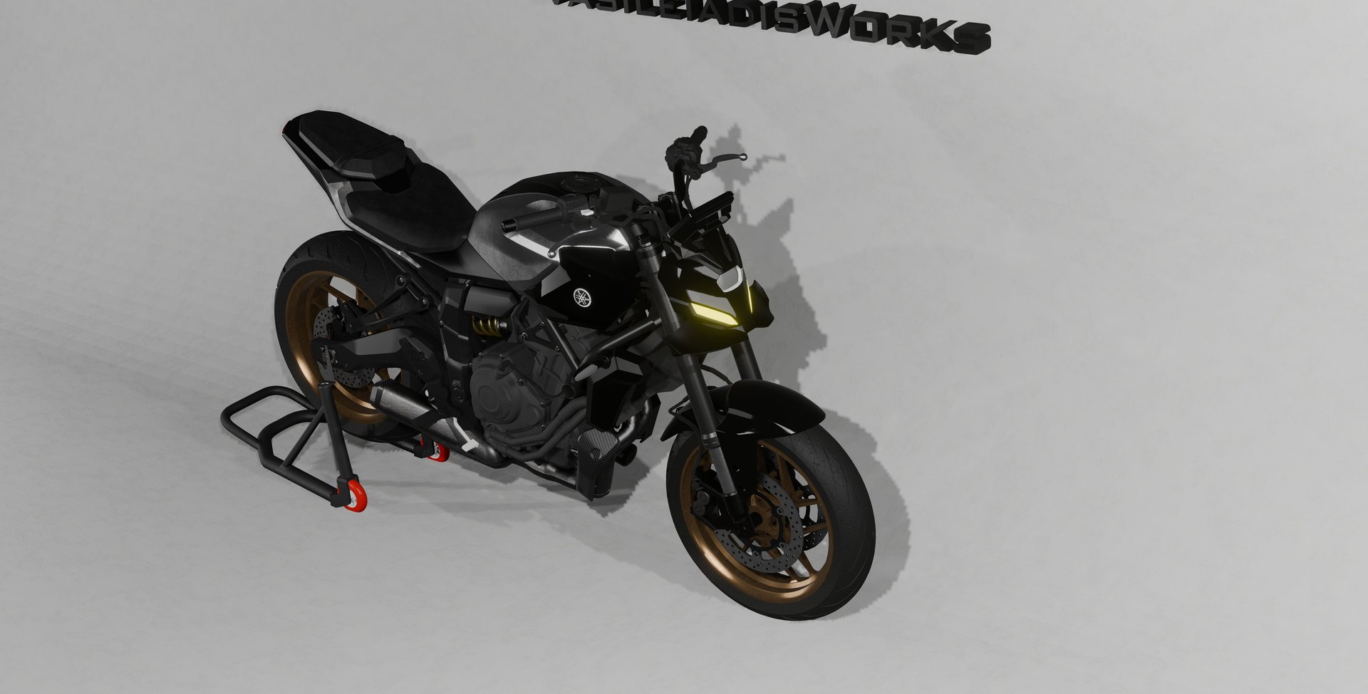 yamaha Tracer 9 2025 with front wing by vasileiadisworks
