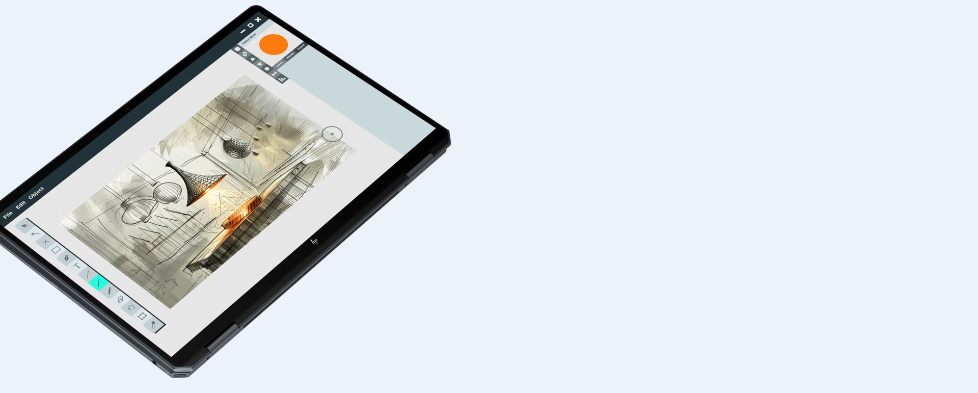 a laptop computer with headphones and a mouse