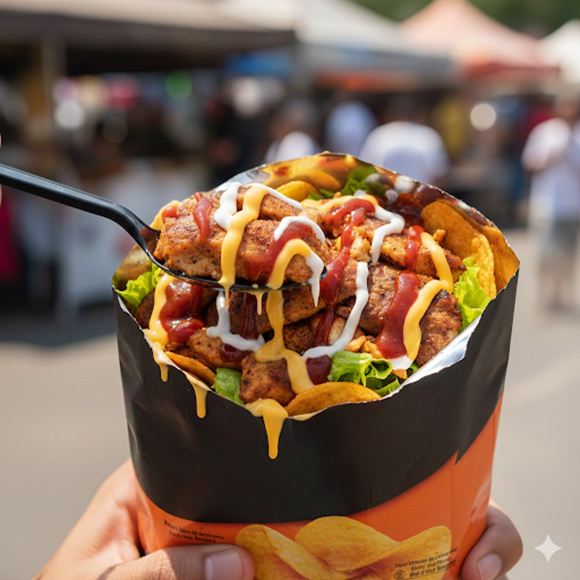 an abstract photo of a curved building with a blue sky in the background