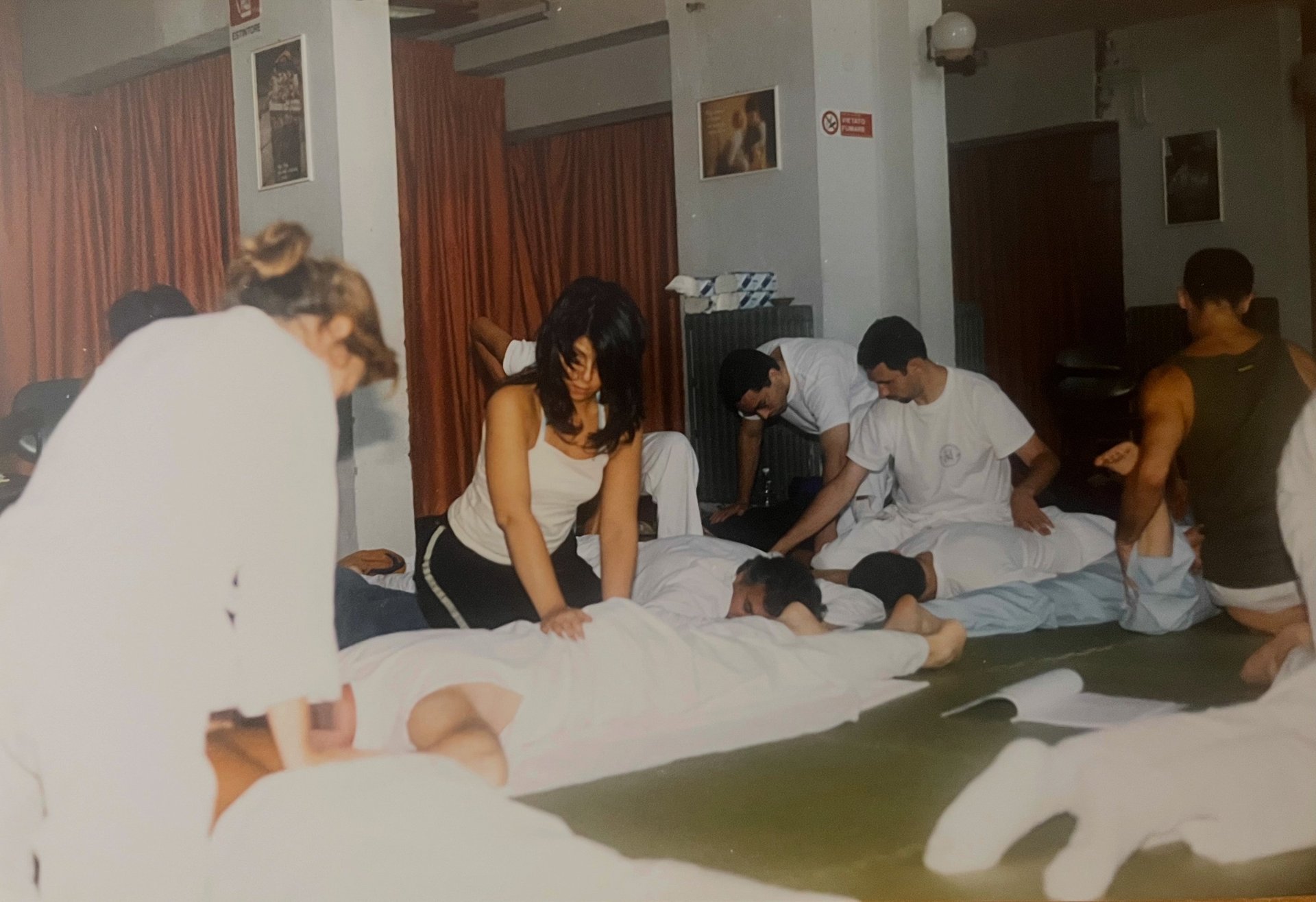 woman wearing yellow long-sleeved dress under white clouds and blue sky during daytime