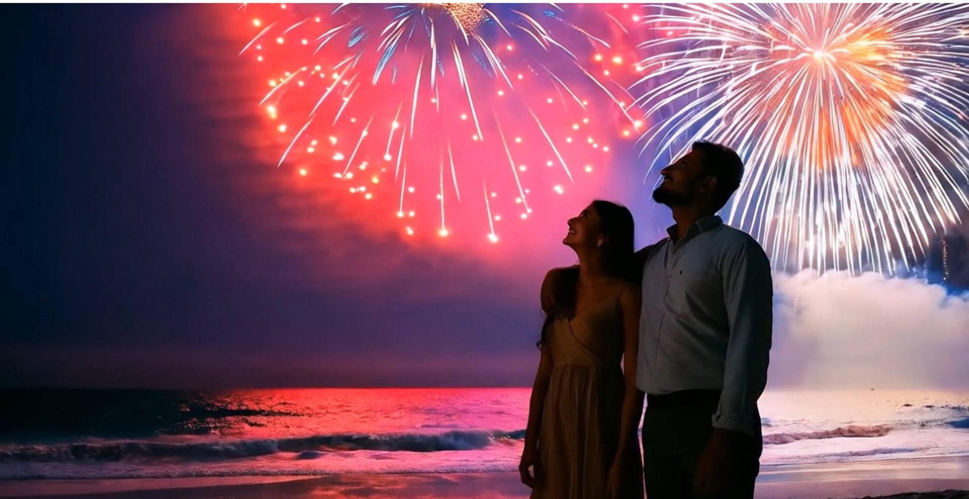red fireworks