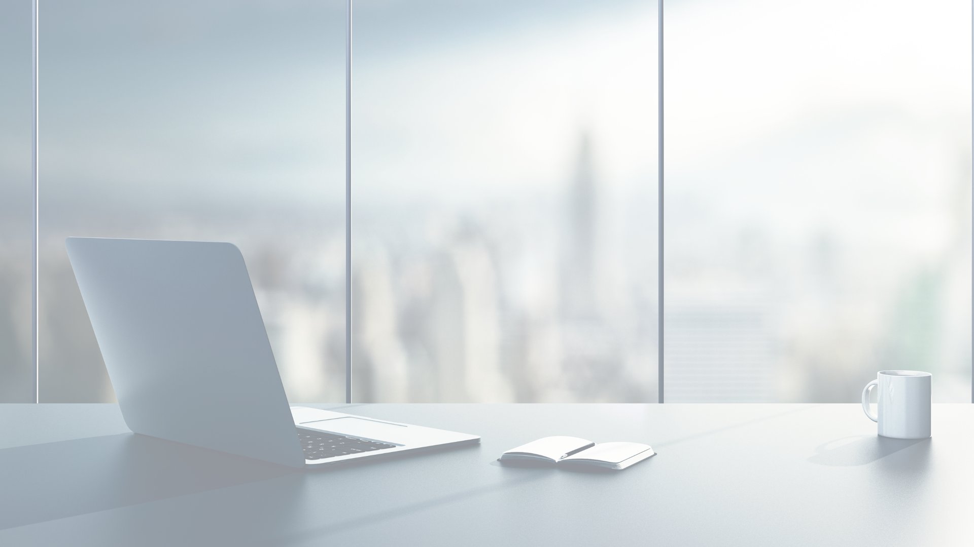an abstract photo of a curved building with a blue sky in the background