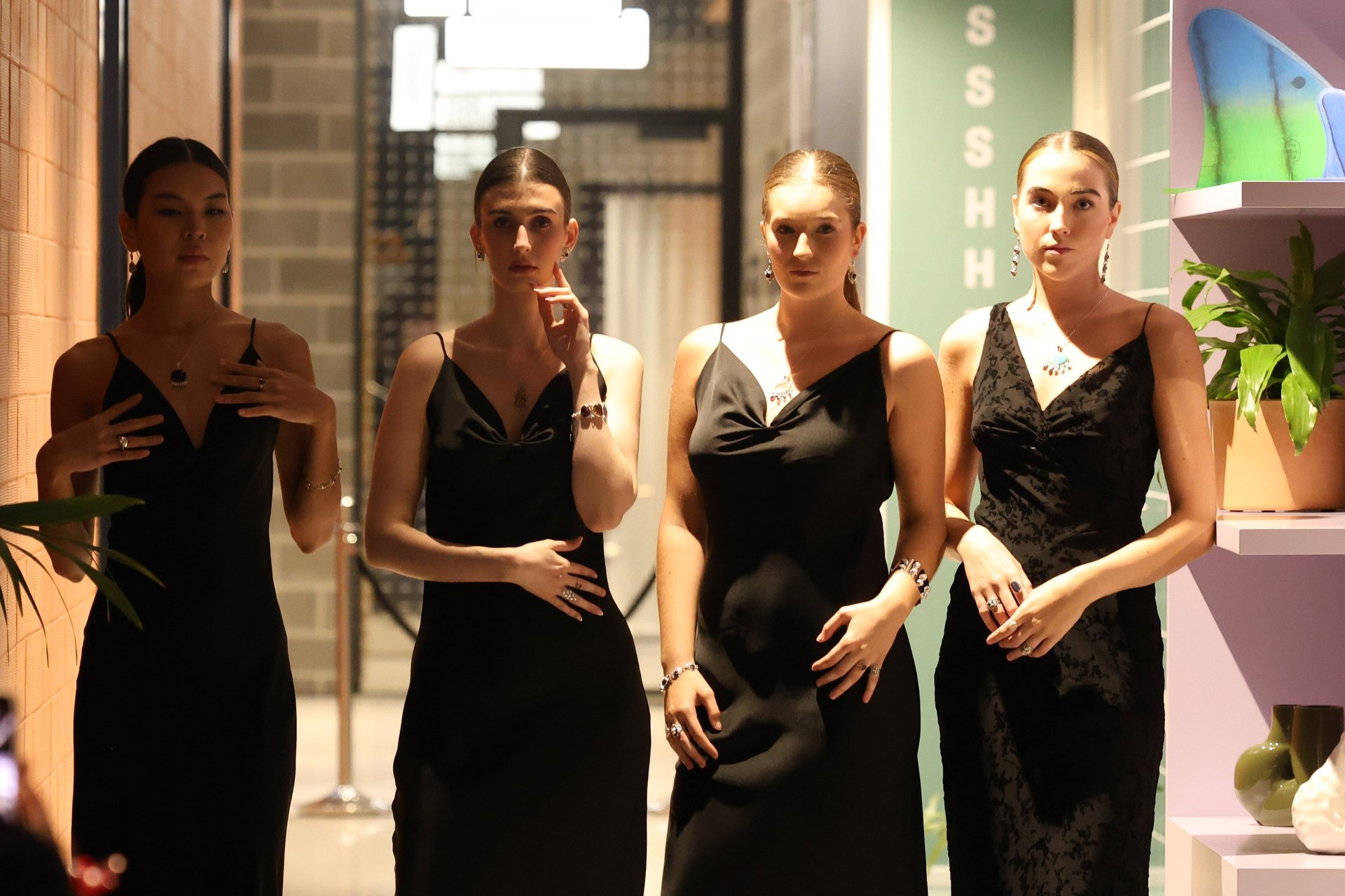 an abstract photo of a curved building with a blue sky in the background