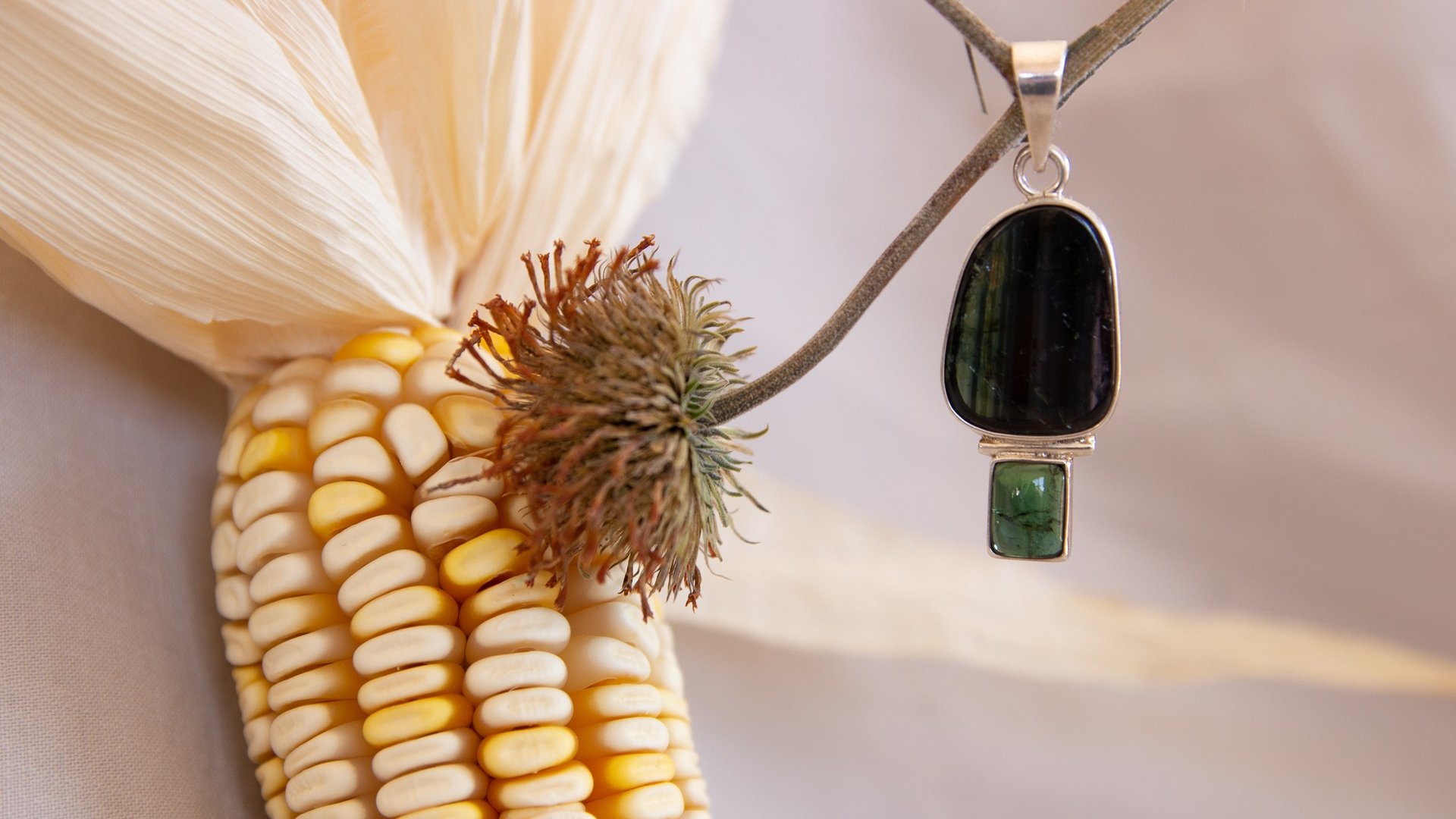 an abstract photo of a curved building with a blue sky in the background
