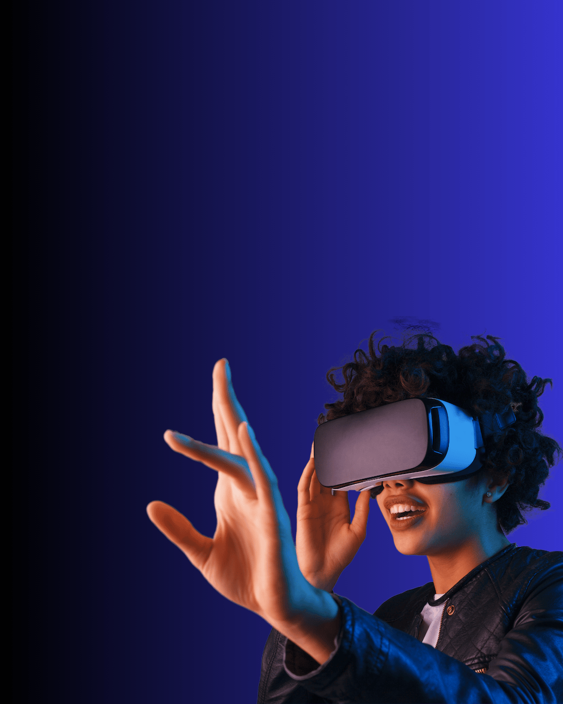 blue and white smoke illustration