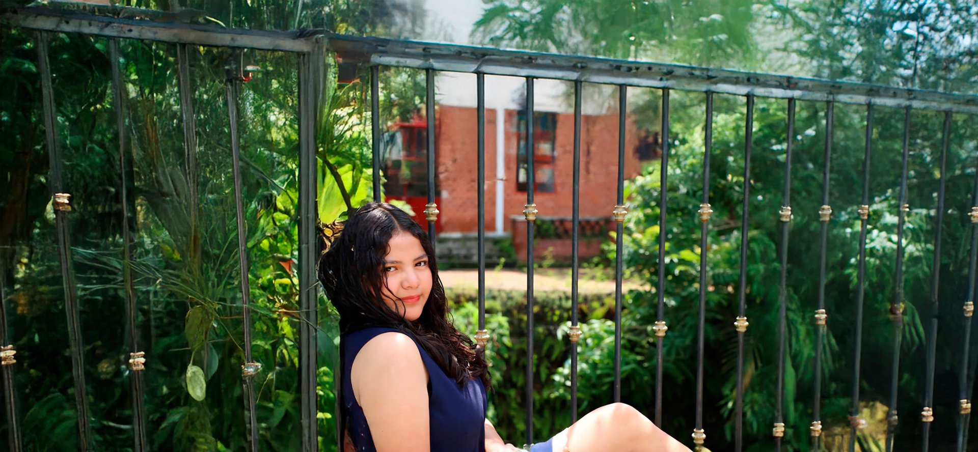 blue and white abstract painting