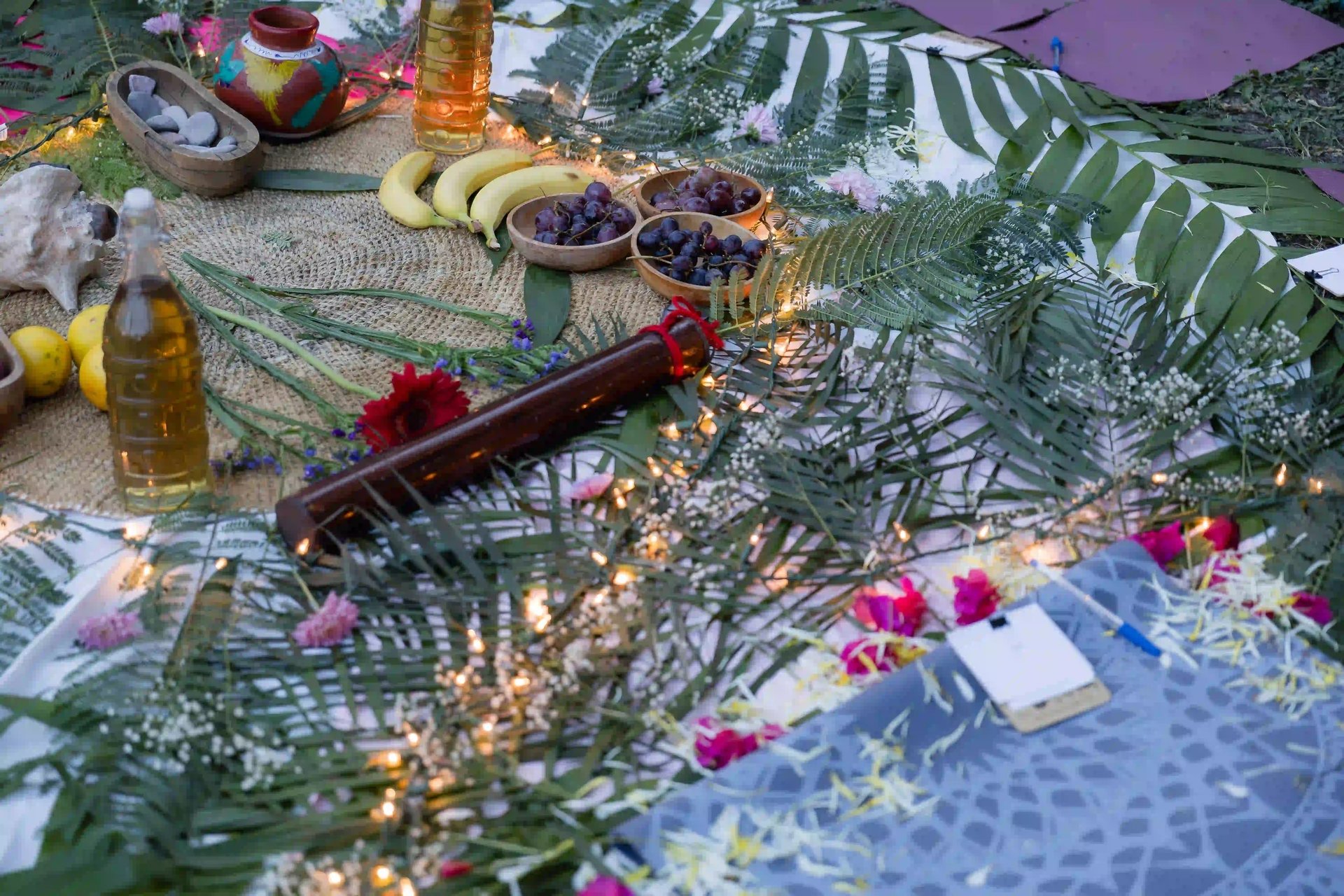 an abstract photo of a curved building with a blue sky in the background
