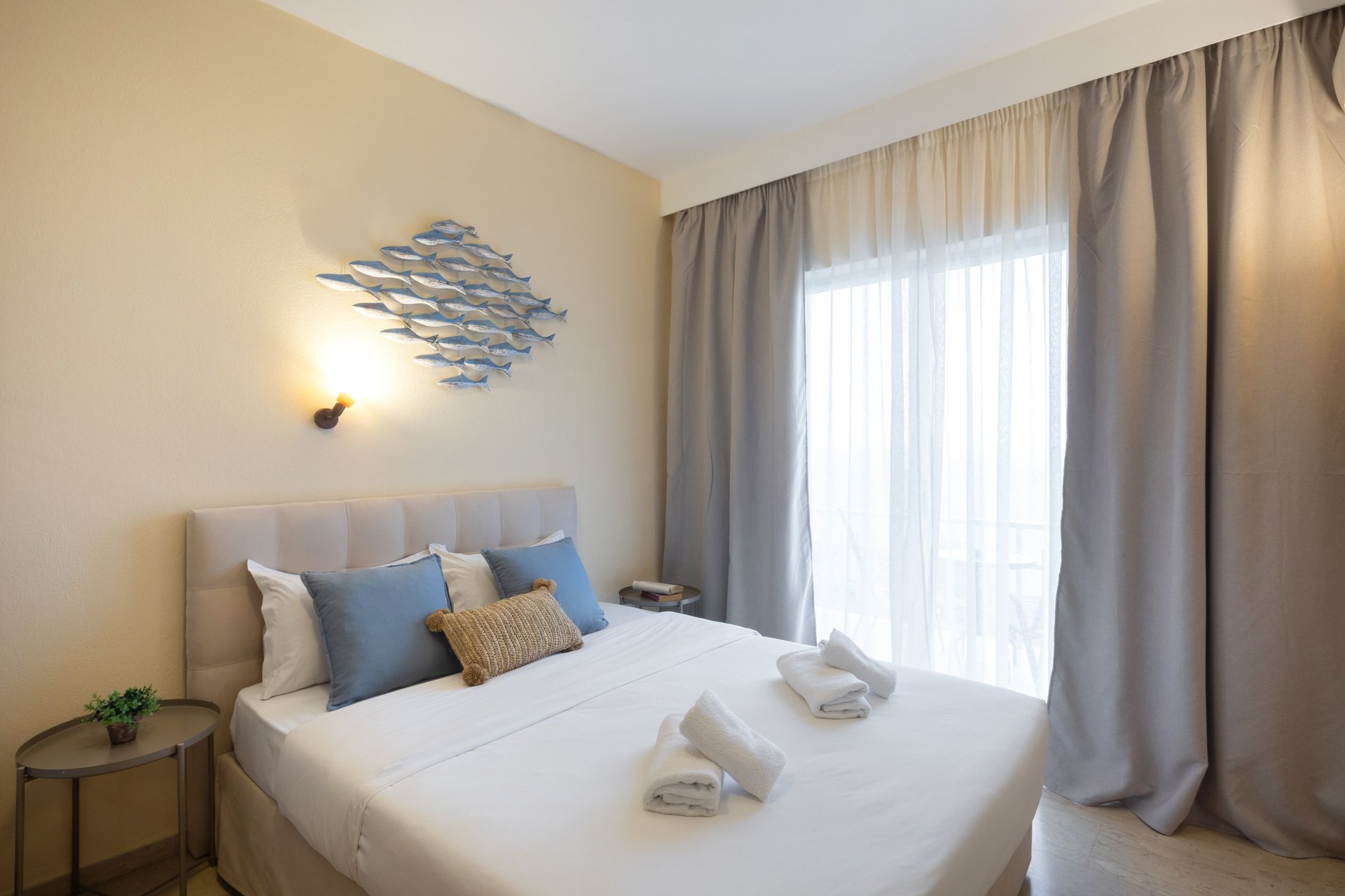 an abstract photo of a curved building with a blue sky in the background