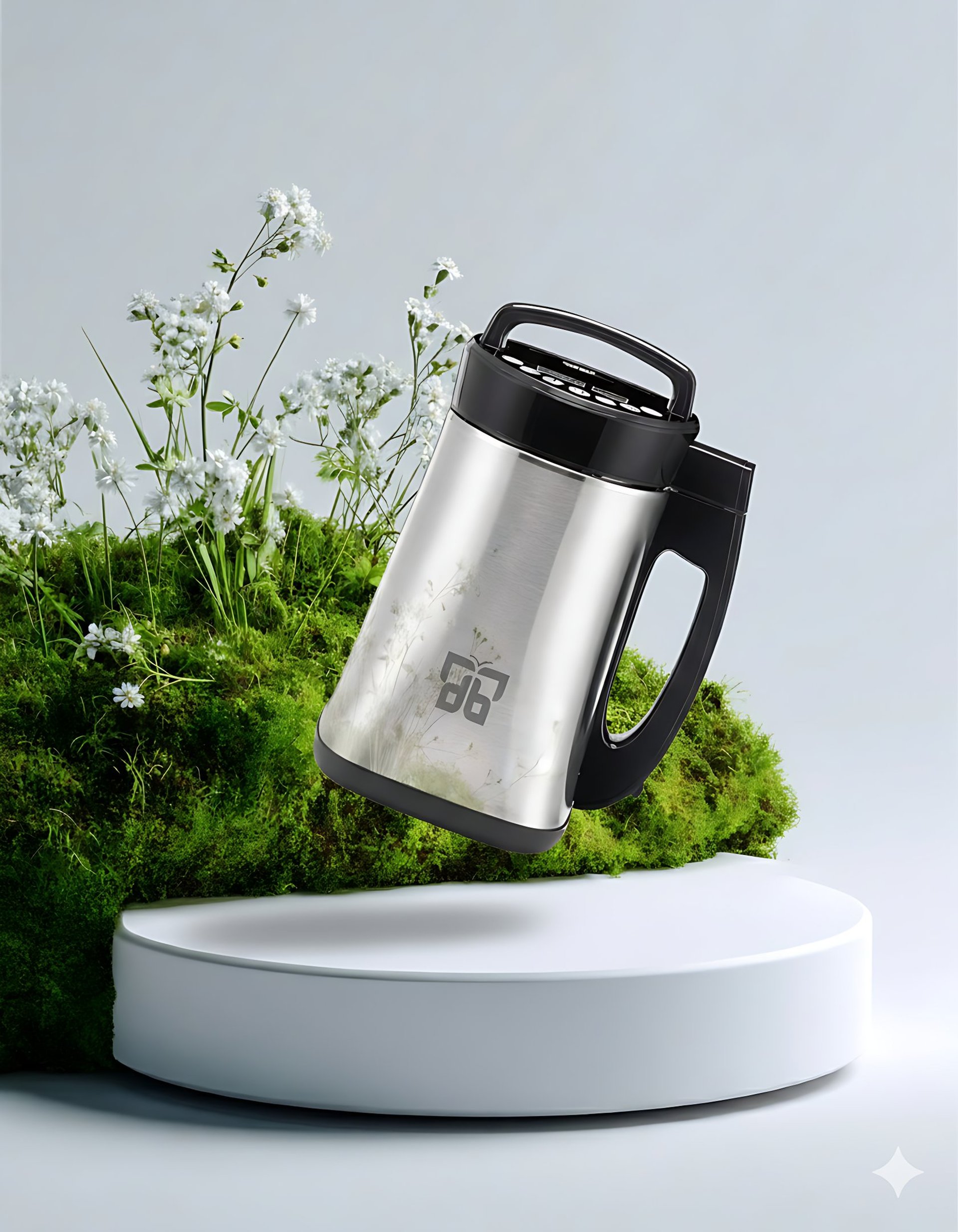 an abstract photo of a curved building with a blue sky in the background